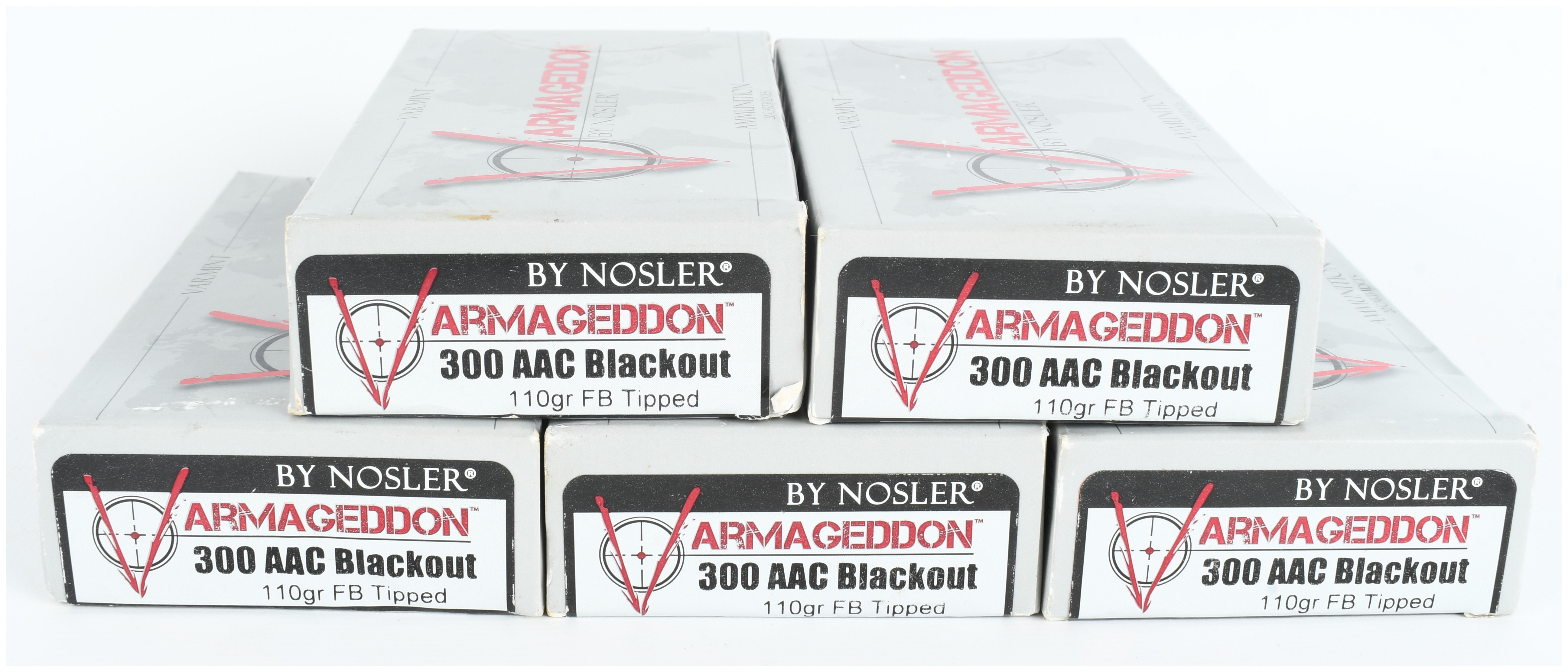 Nosler Varmageddon Ammunition .300 AAC Blackout 100 Rounds