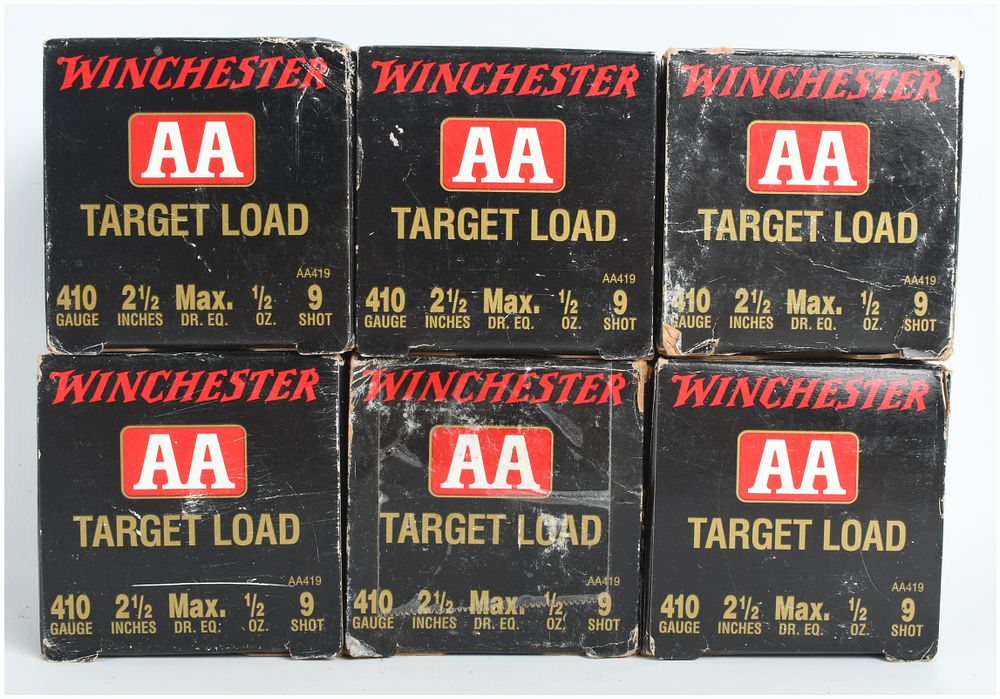 Lot 370: A Lot of 150 Winchester AA Target Load Shotgun Shells .410 Gauge