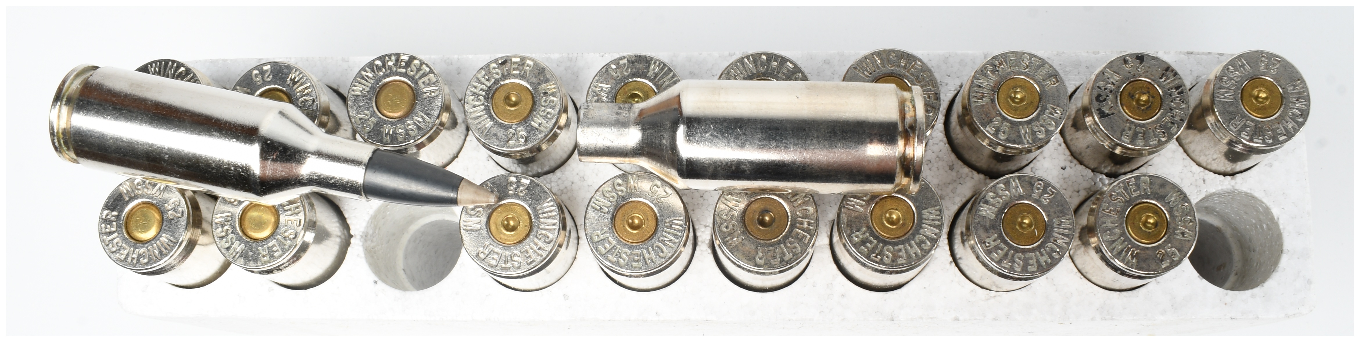 A Lot of 60 Rounds of Winchester Supreme and Ballistic Silvertip .25 WSSM Ammunition