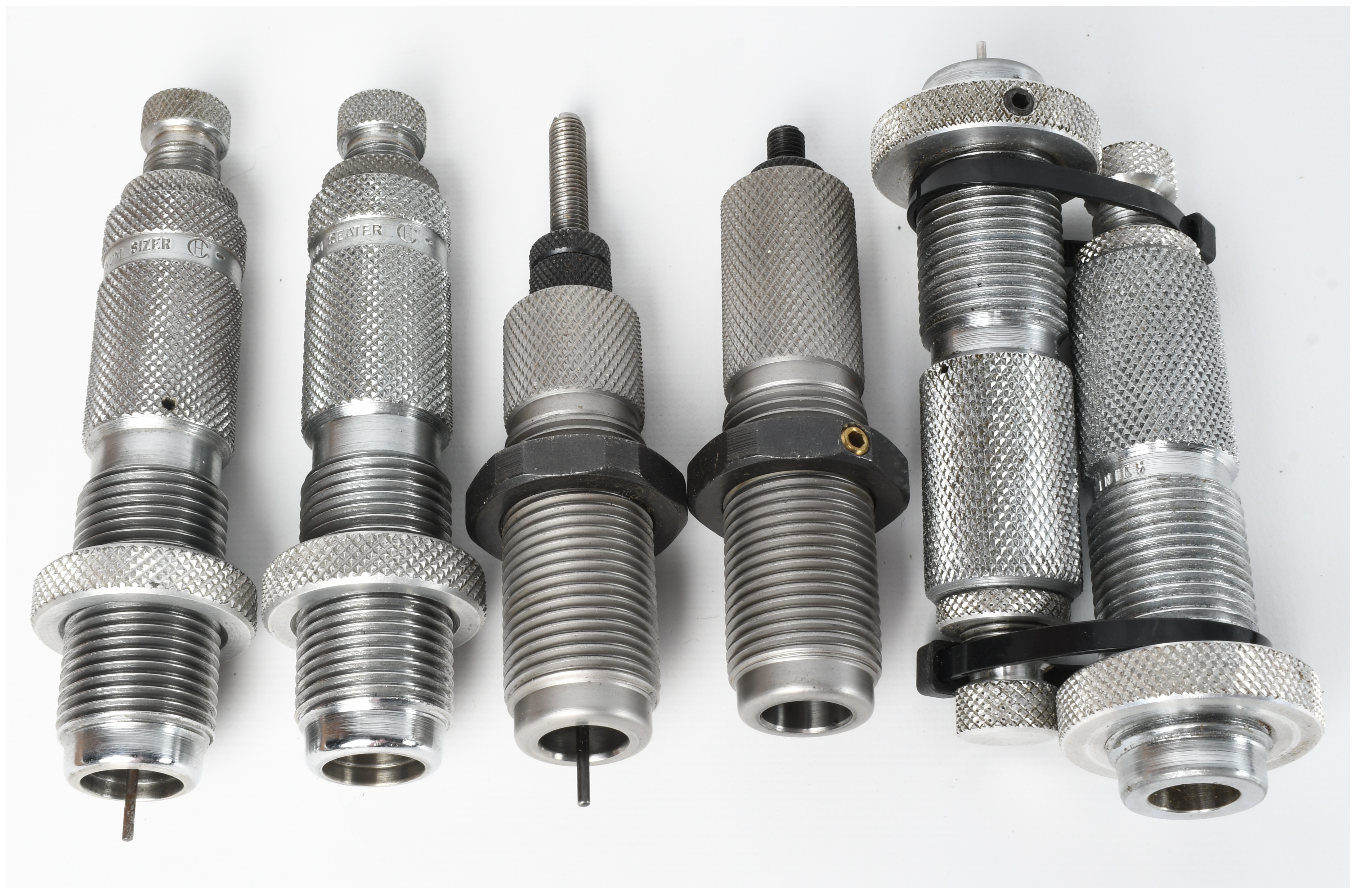 A Collection of 6 RCBS and Winchester Caliber Rifle Reloading Dies