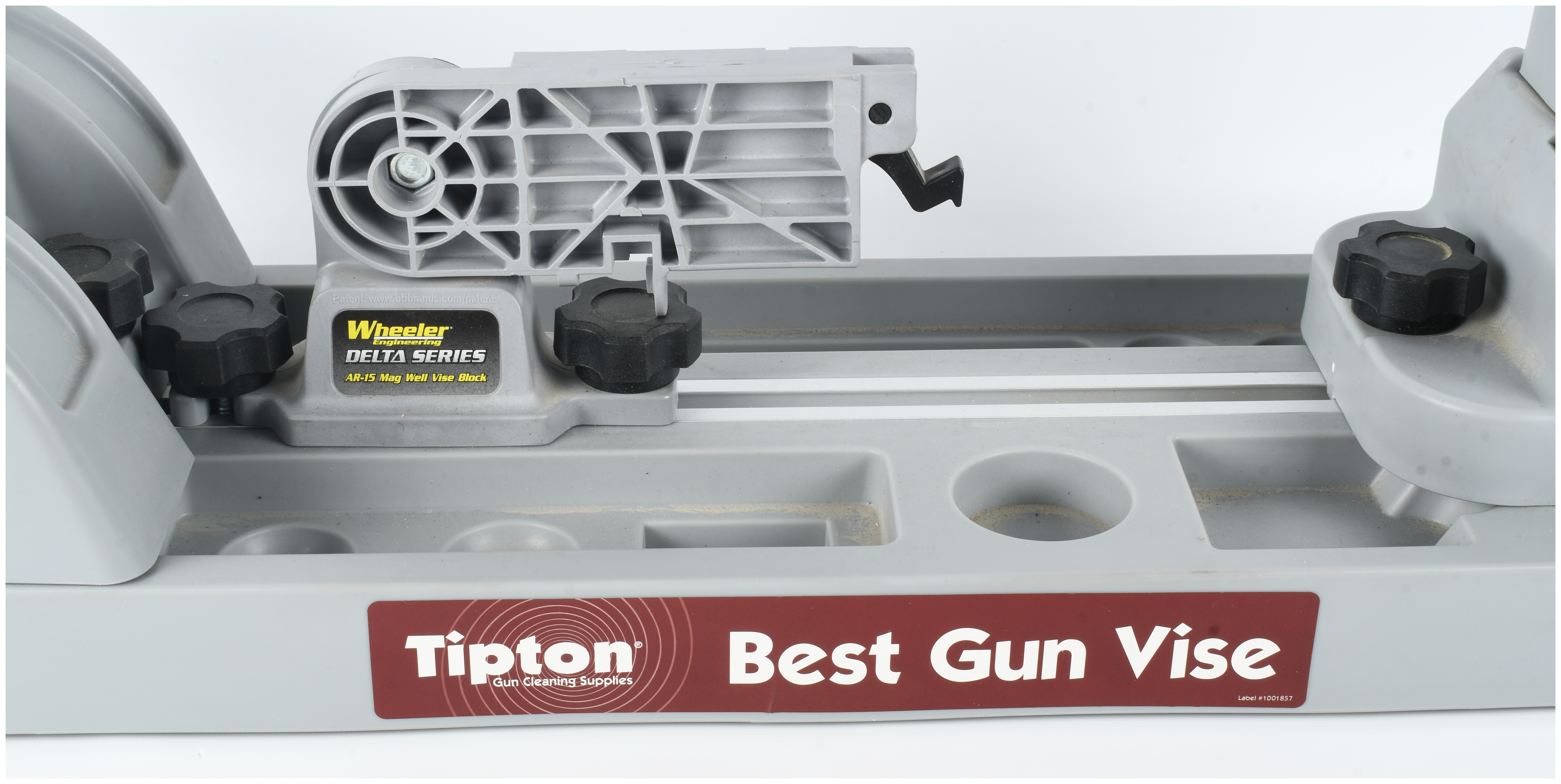 Tipton Best Gun Vise with Wheeler Engineering Delta Series AR-15 Mag Well Vise Block