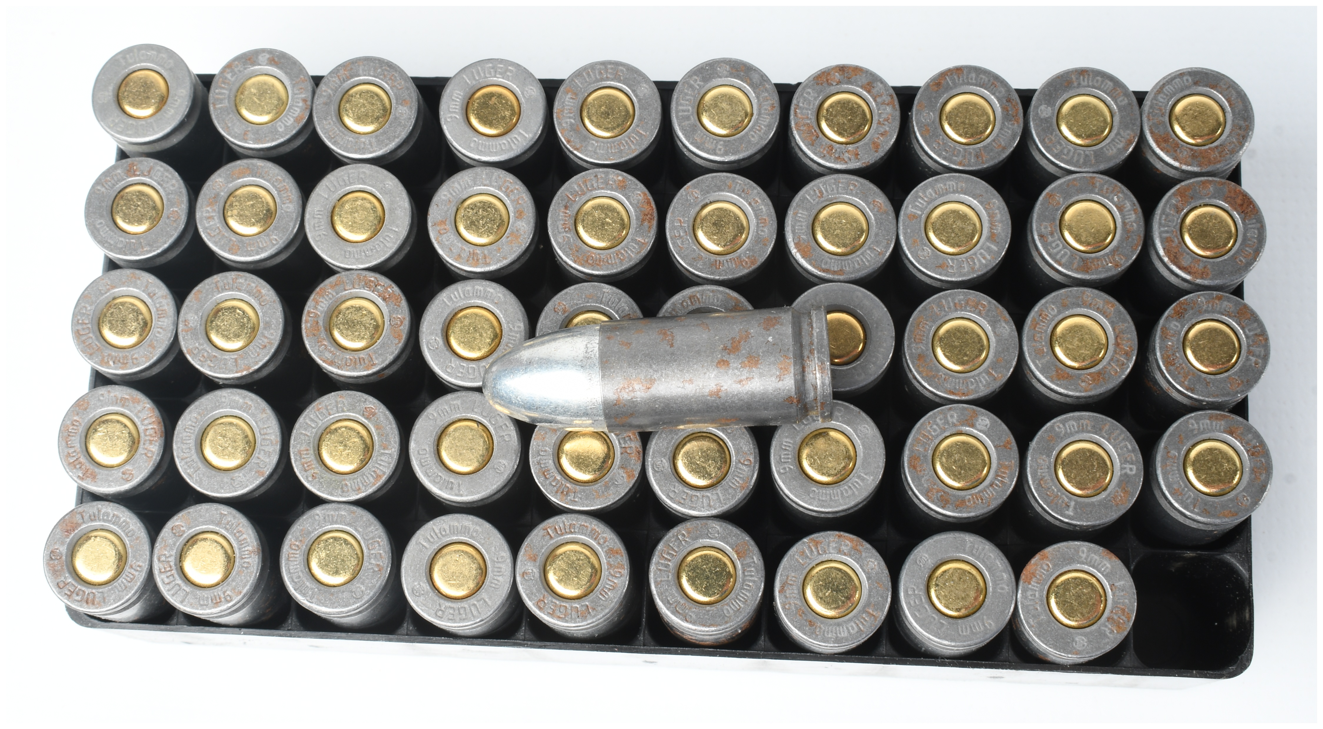 A Lot of 141 Rounds of Winchester Remington and TulAmmo 9mm Luger 115 Grain FMJ Ammunition
