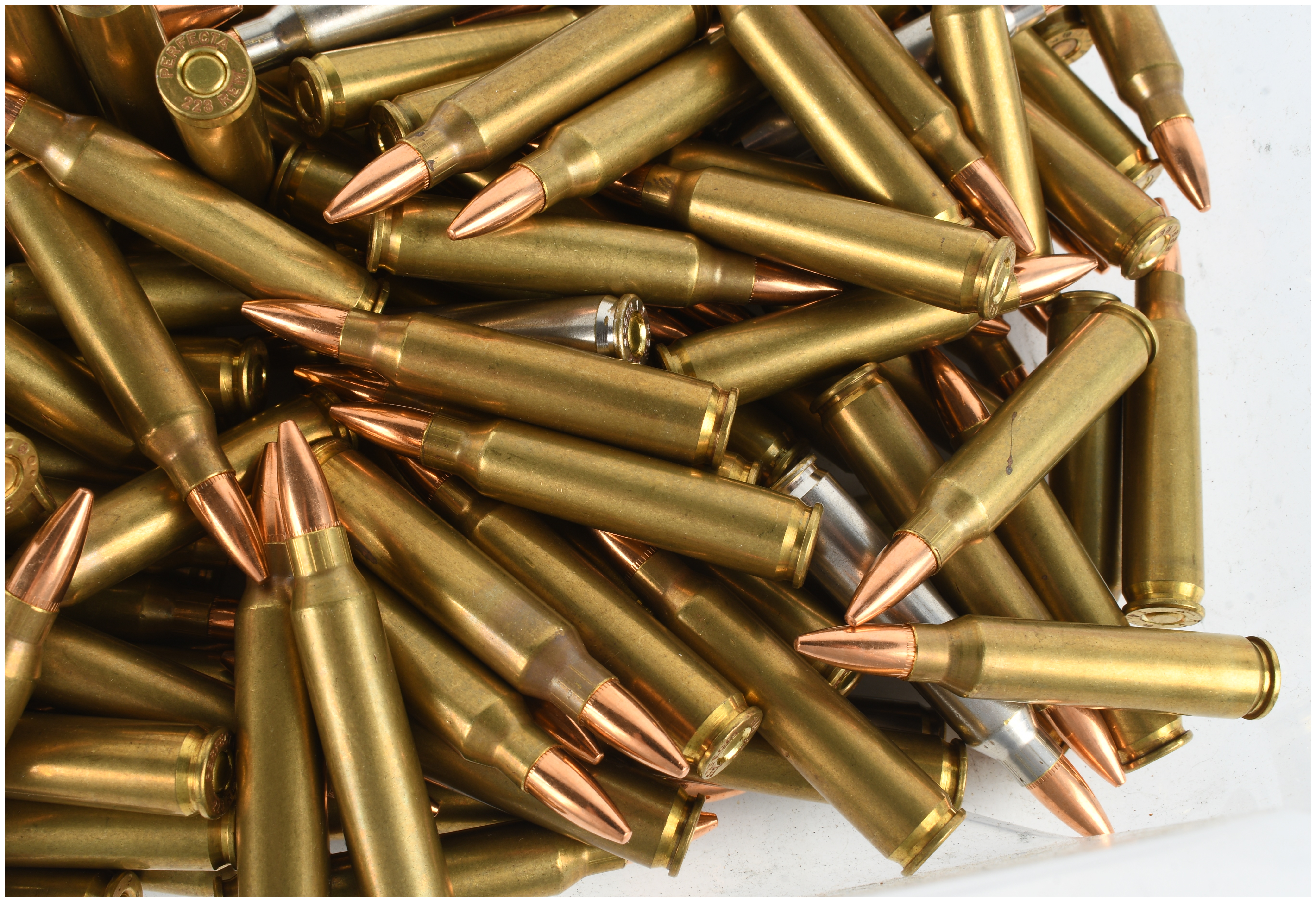 A Lot of 100 Rounds of Reloaded .223 Remington Centerfire Rifle Ammunition