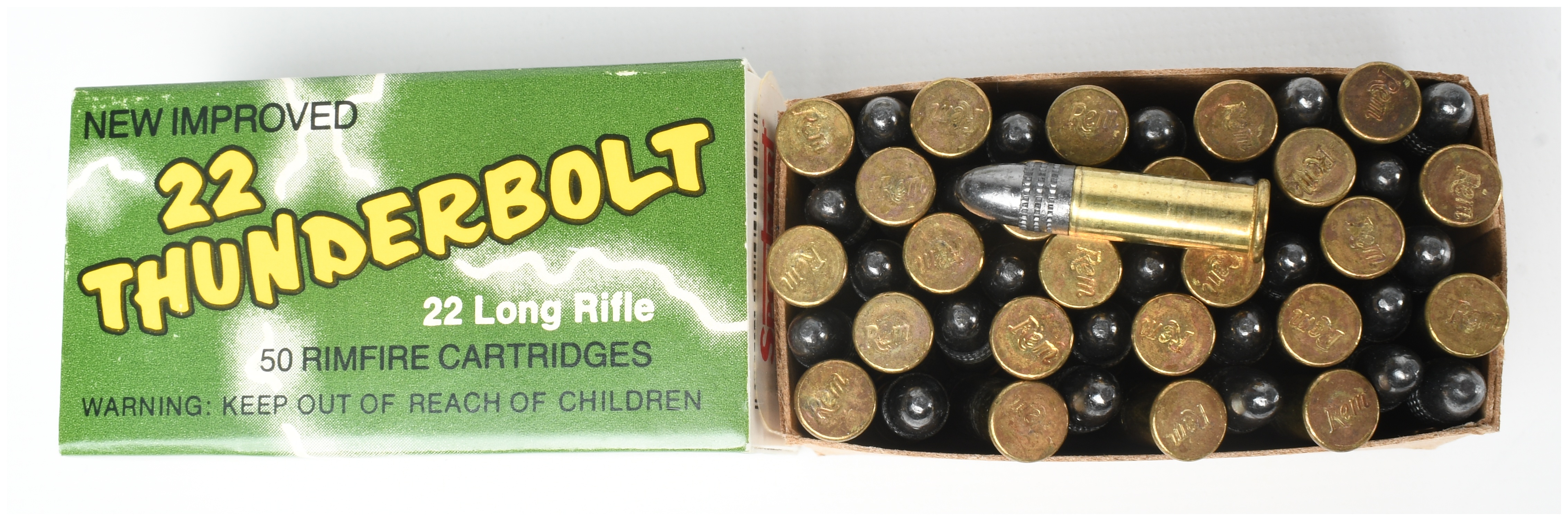 A Lot of 500 Remington 22 Thunderbolt Rimfire Cartridges .22 Long Rifle