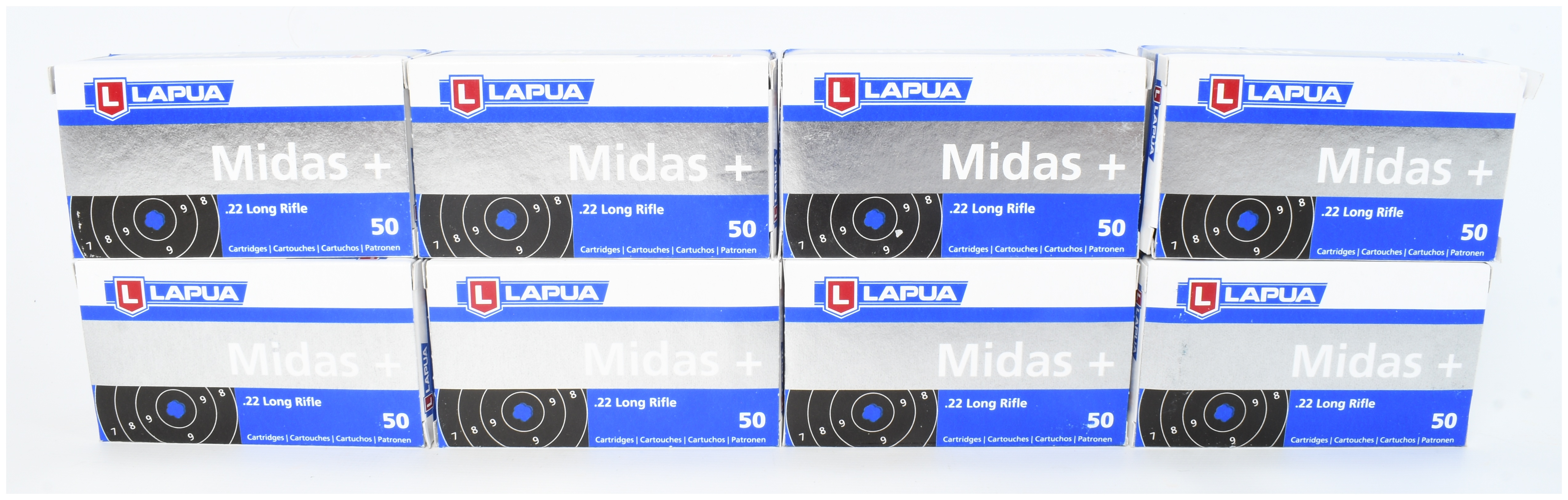 A Lot of 400 Rounds Lapua Midas+ .22 Long Rifle Rimfire Ammunition