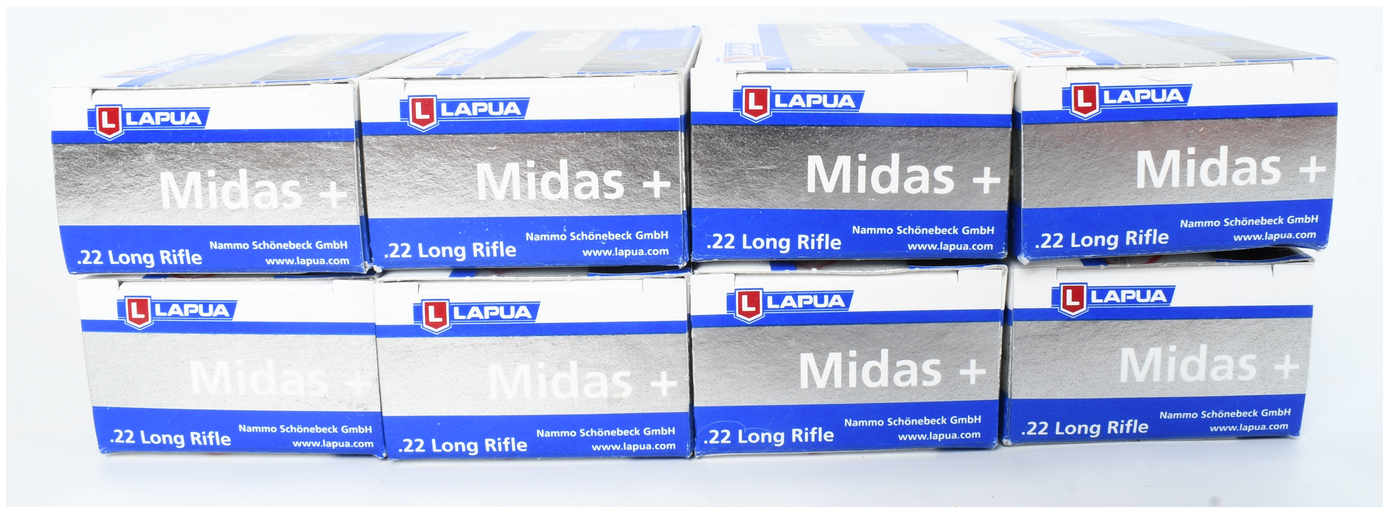 A Lot of 400 Rounds Lapua Midas+ .22 Long Rifle Rimfire Ammunition