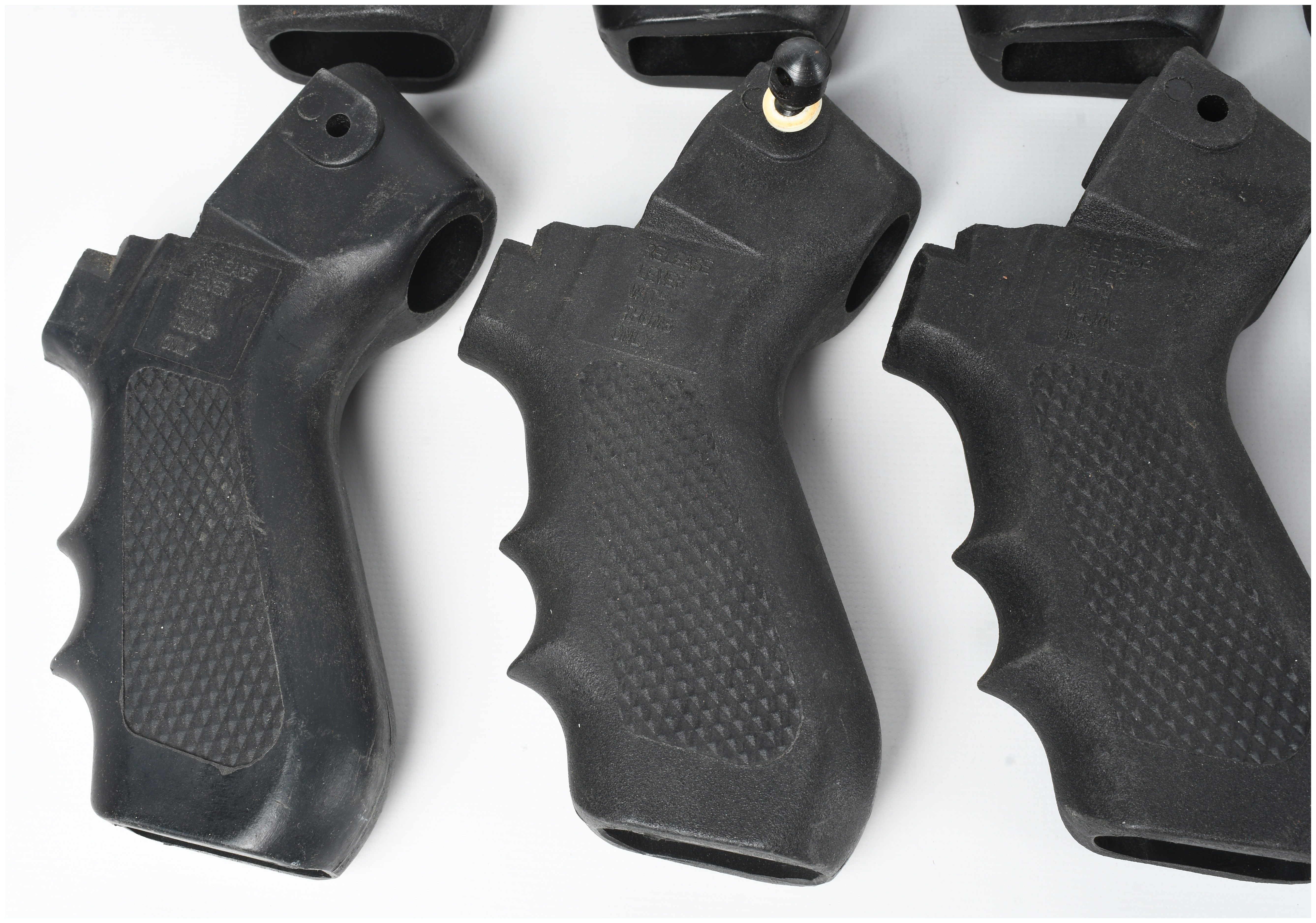10 Black Polymer Tactical Pistol Grips