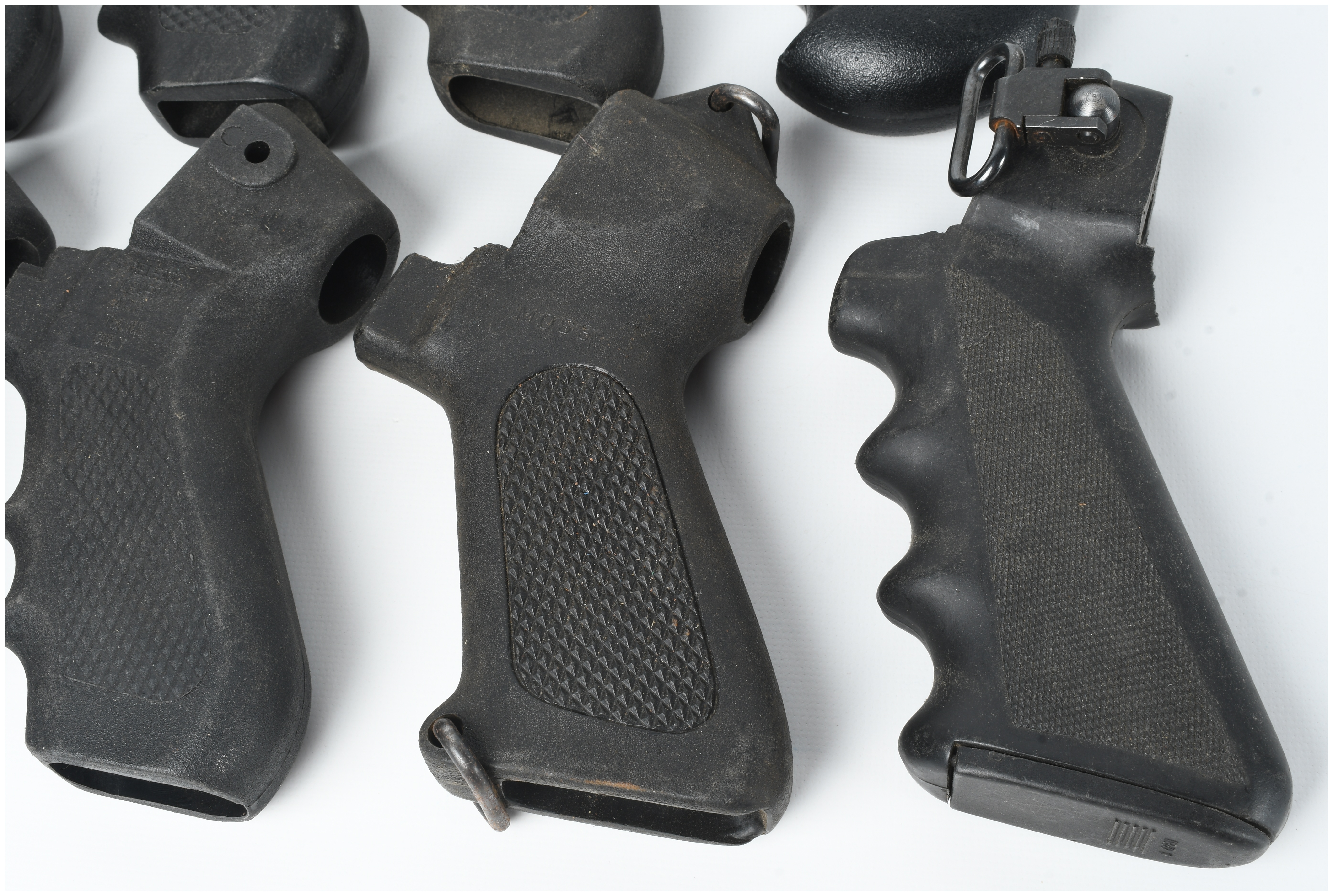 10 Black Polymer Tactical Pistol Grips