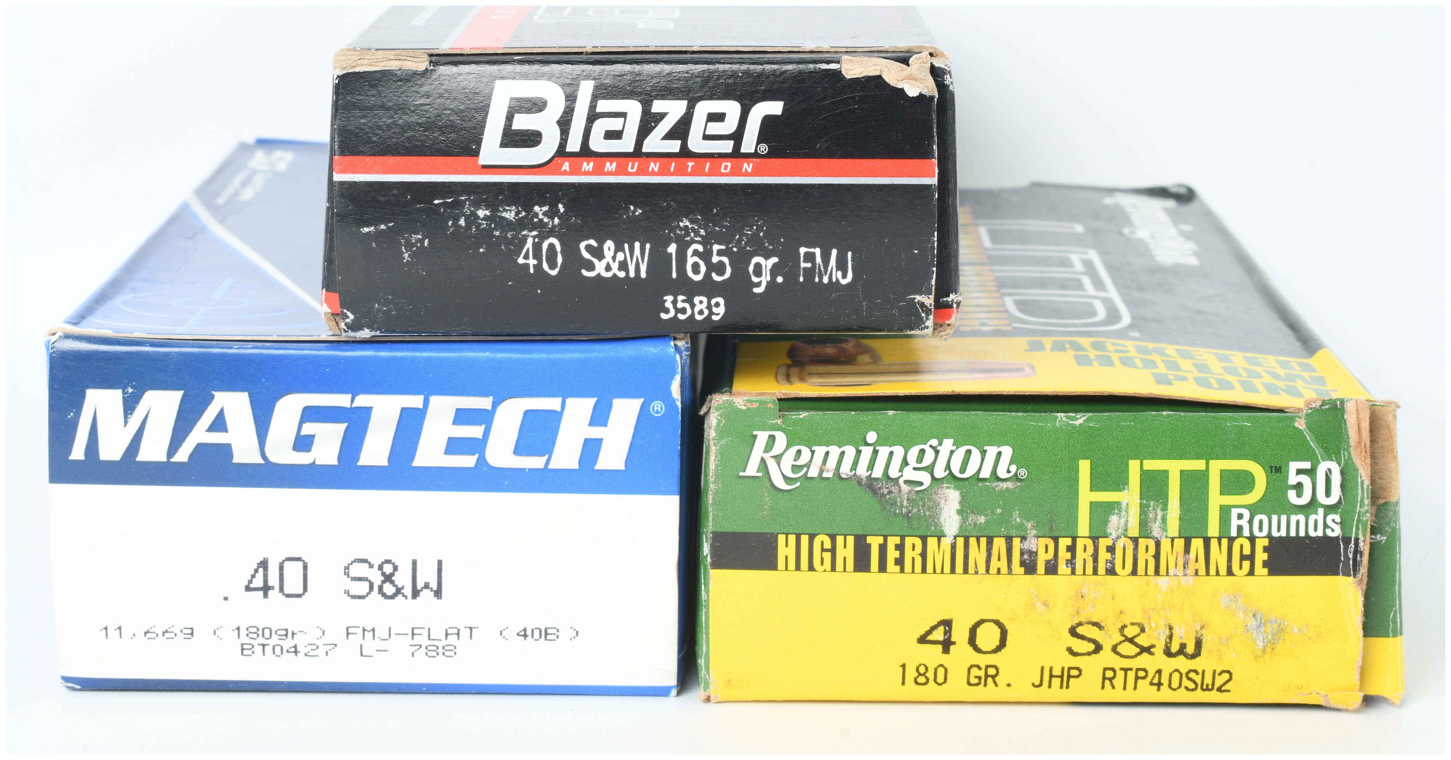 A Lot of 150 Rounds of Blazer Magtech and Remington .40 S&W Centerfire Ammunition