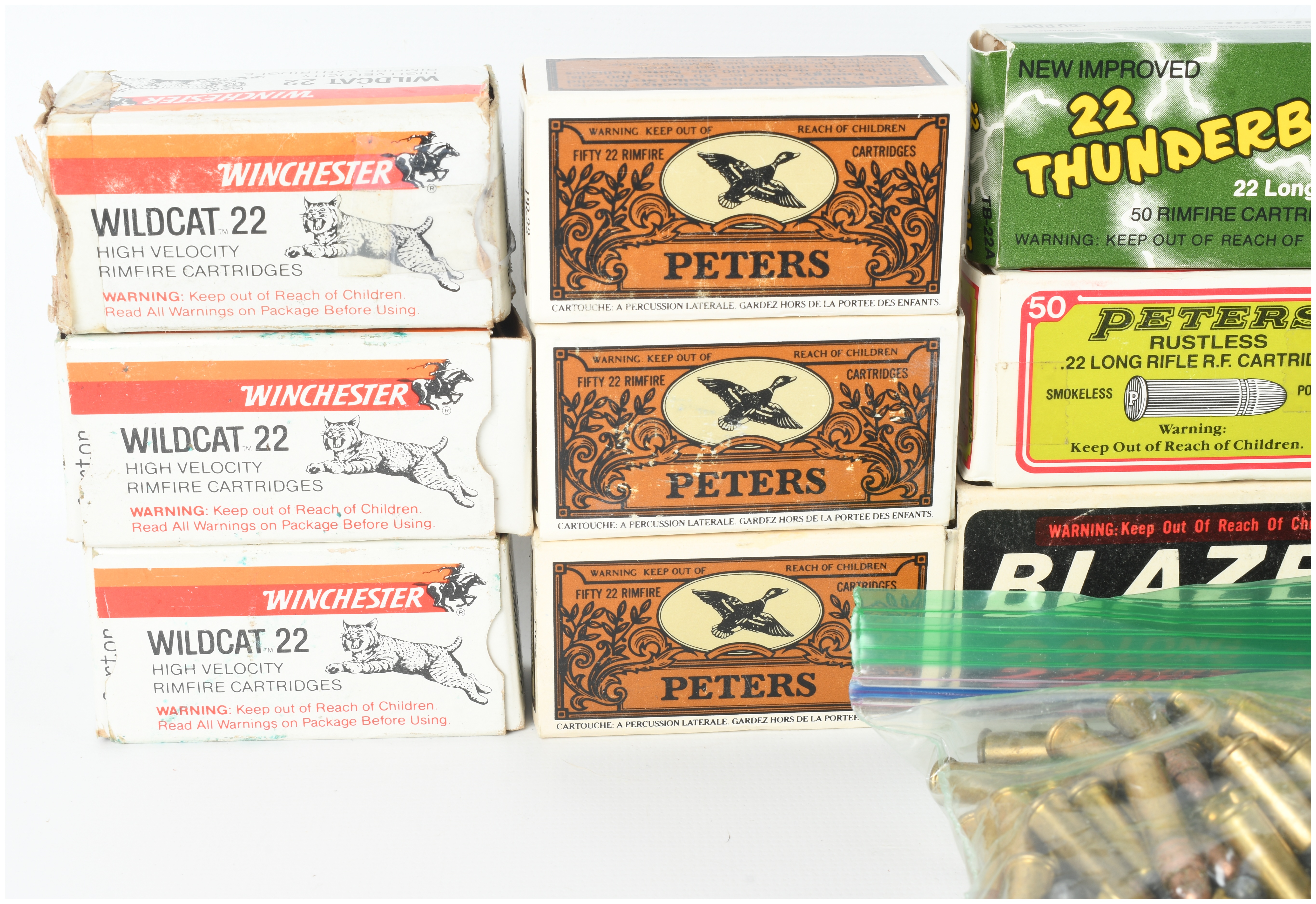 A Lot of 700 Assorted .22 Caliber Rimfire Ammunition Cartridges