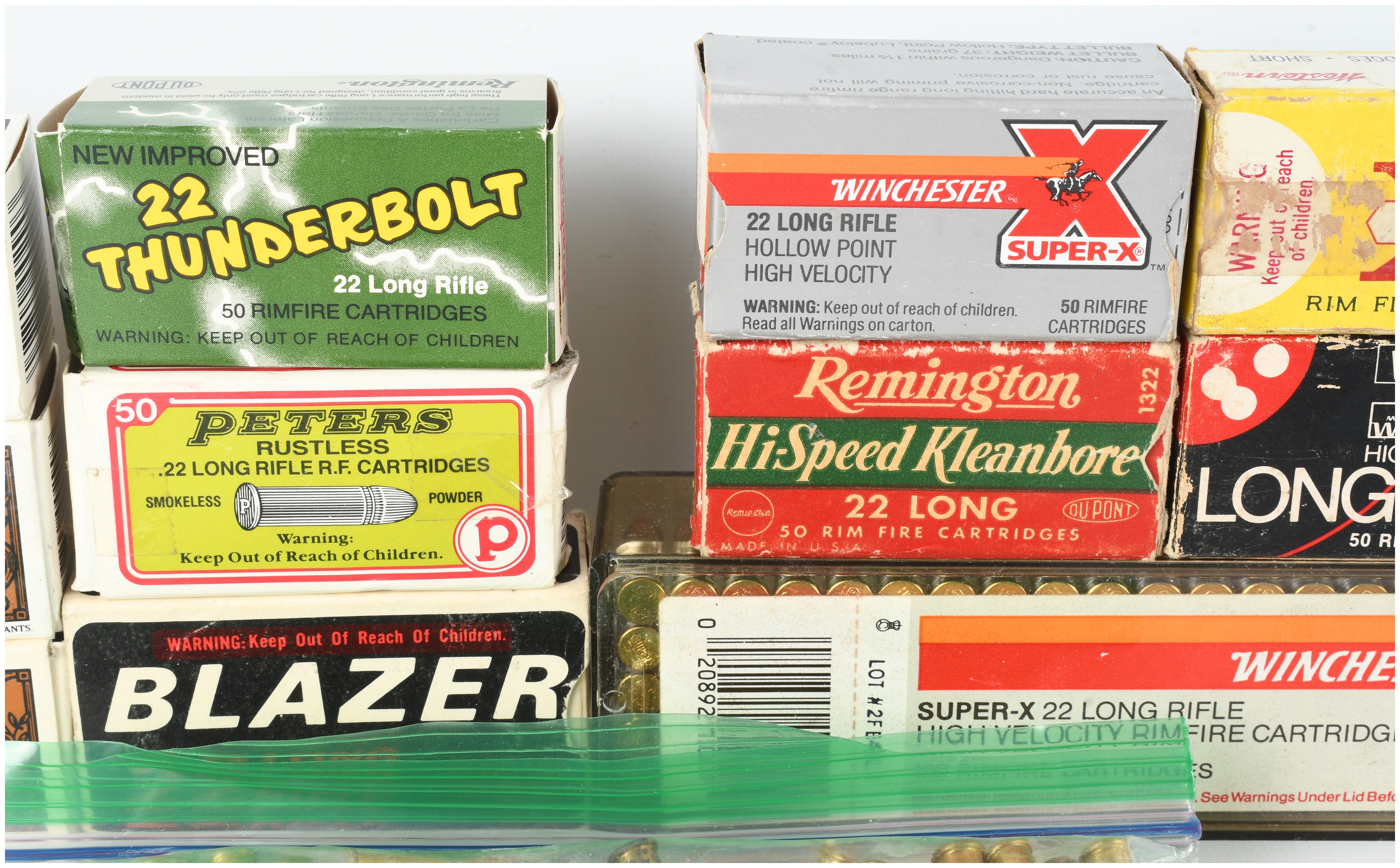 A Lot of 700 Assorted .22 Caliber Rimfire Ammunition Cartridges