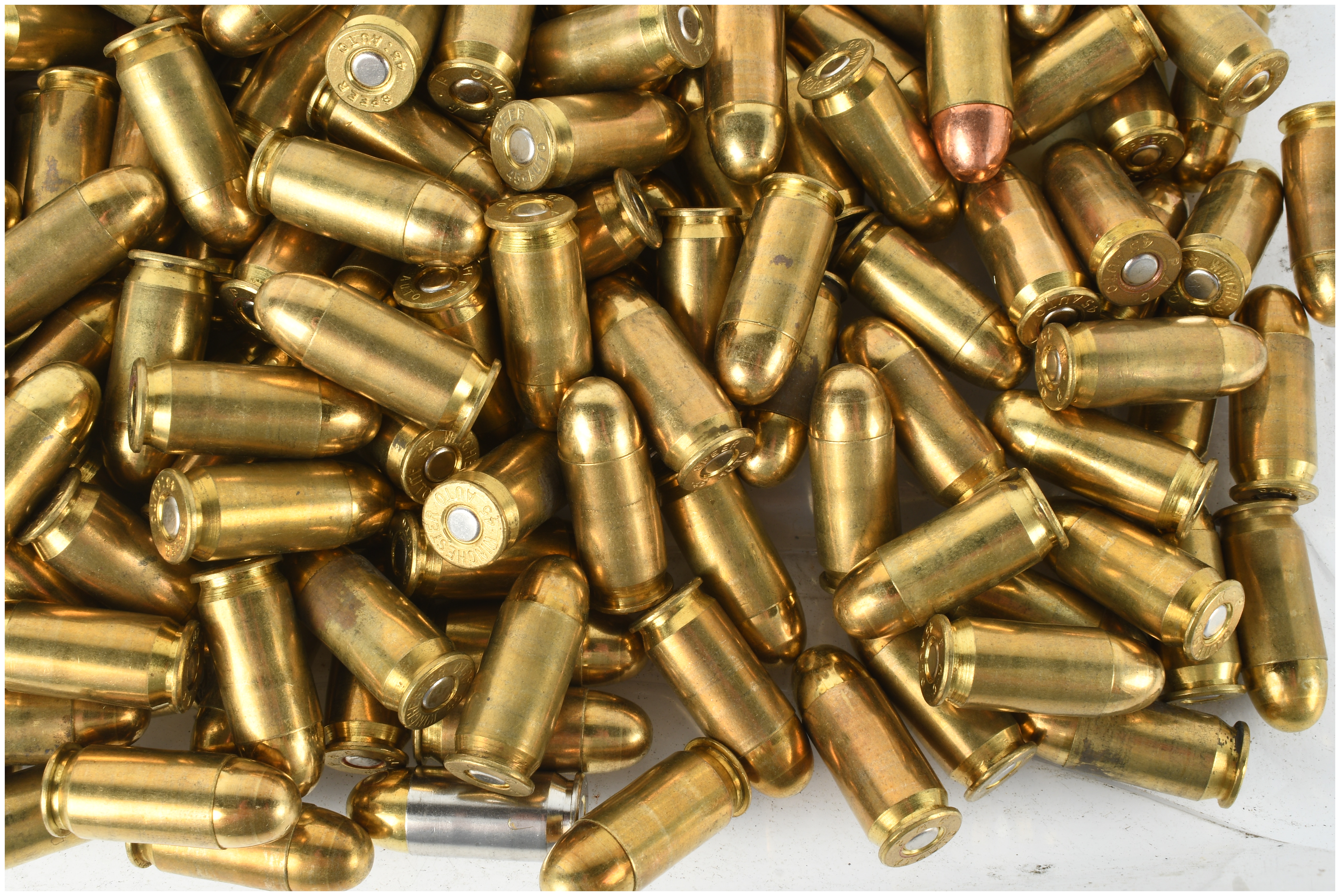 A Lot of 250 Mixed .45 ACP Handgun Cartridges