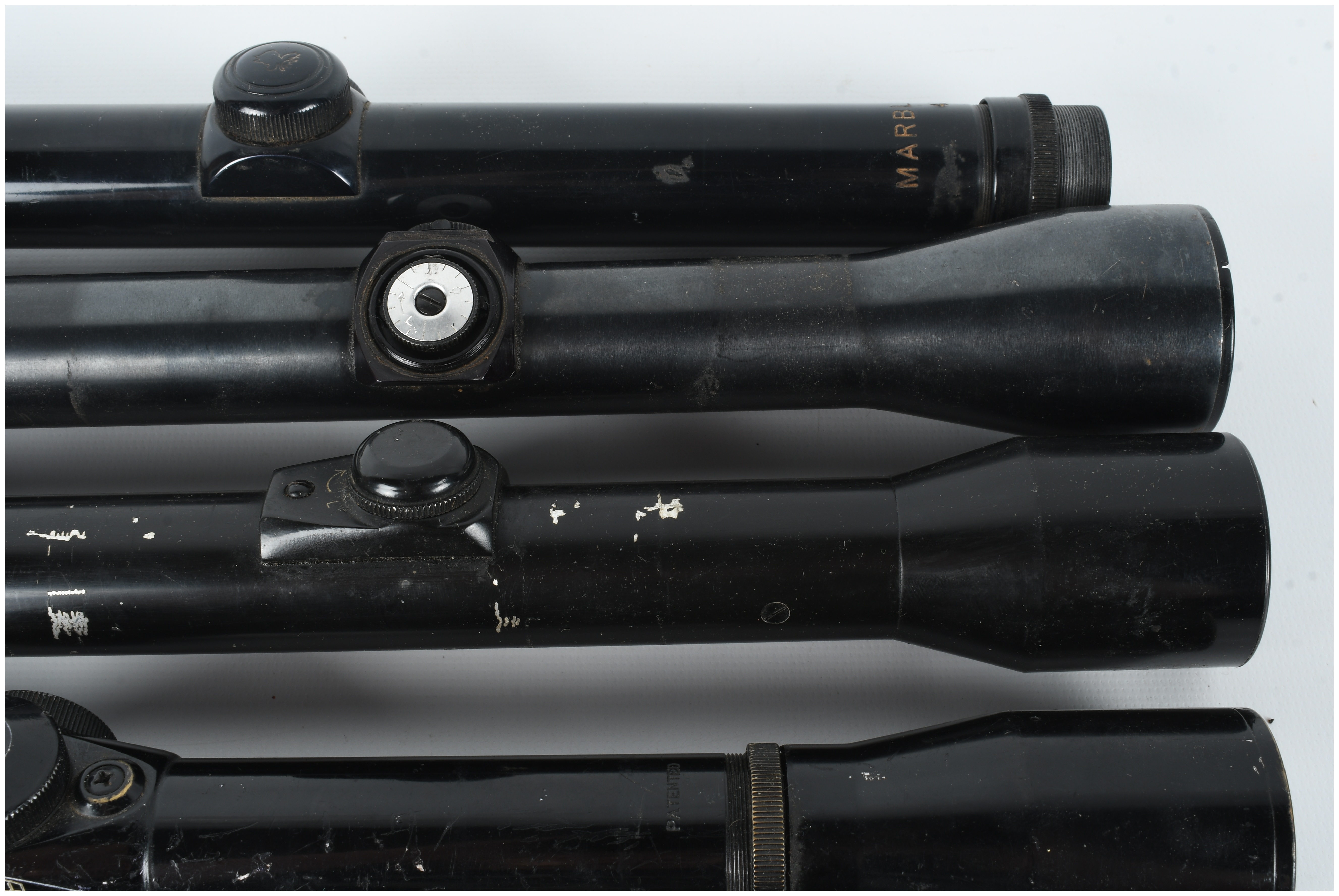 A Collection of 5 Fixed-Power Rifle Scopes