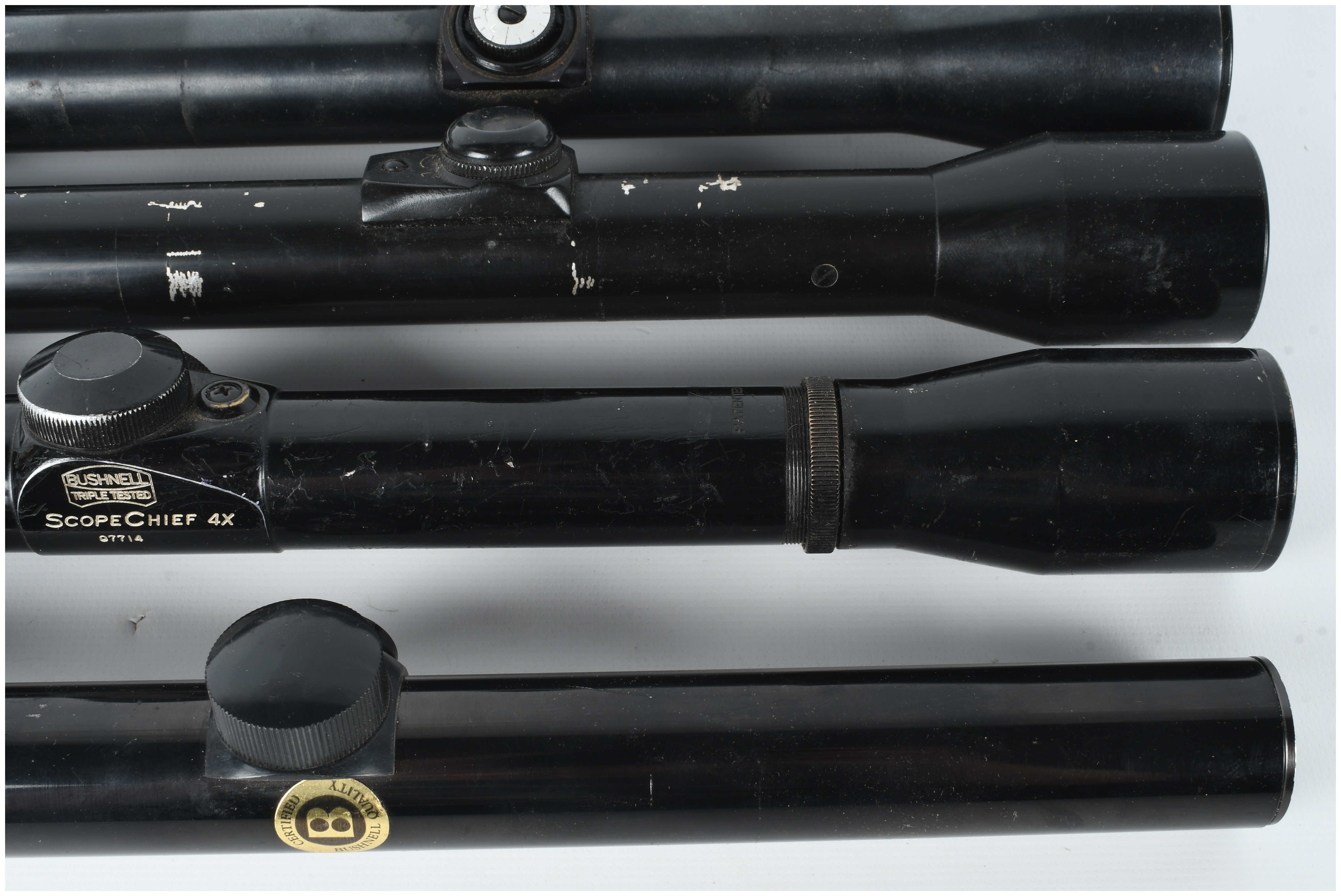 A Collection of 5 Fixed-Power Rifle Scopes