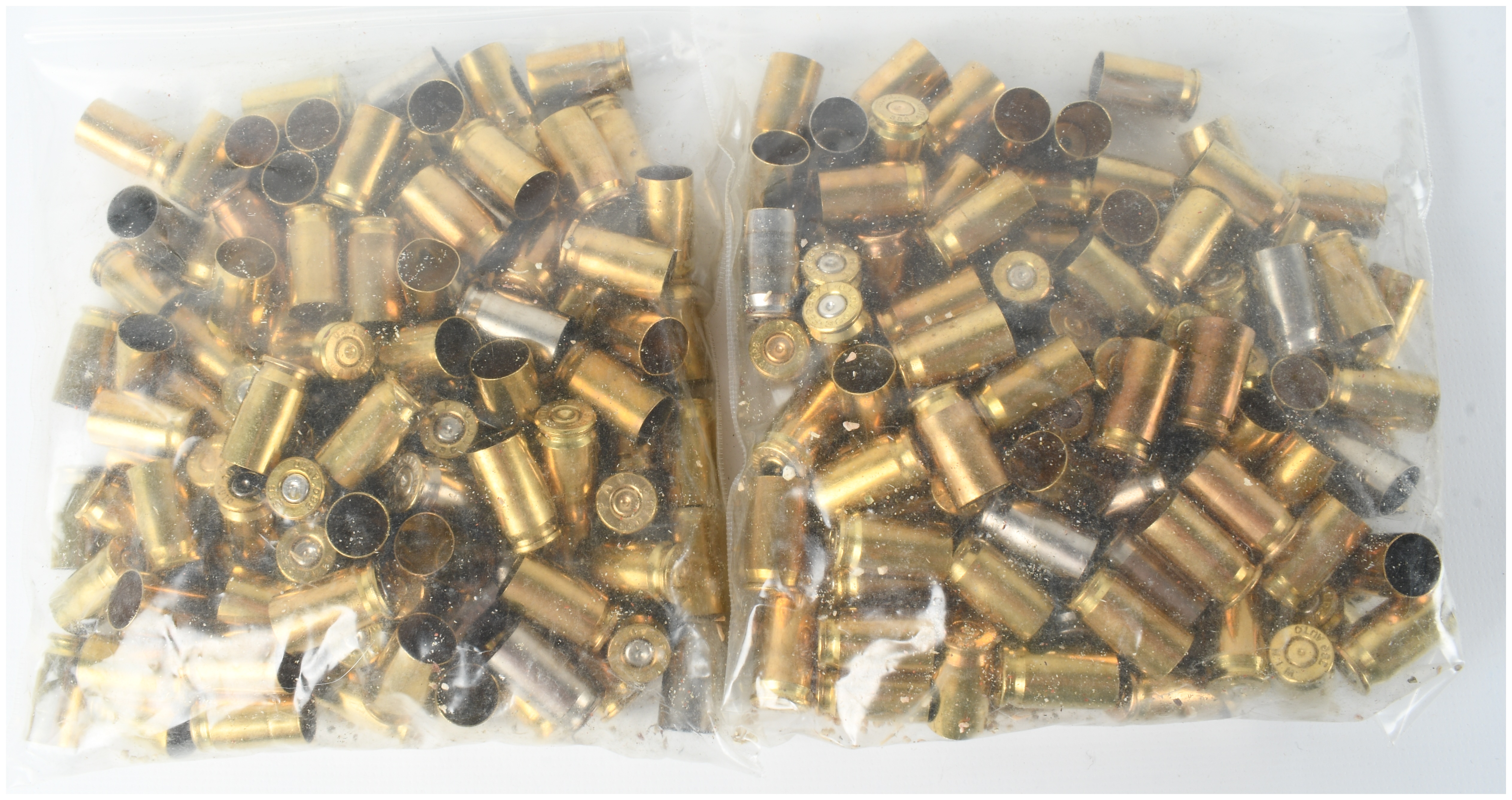 200 Pieces of US Reloading Supply Once Fired 380 Auto Brass Casings
