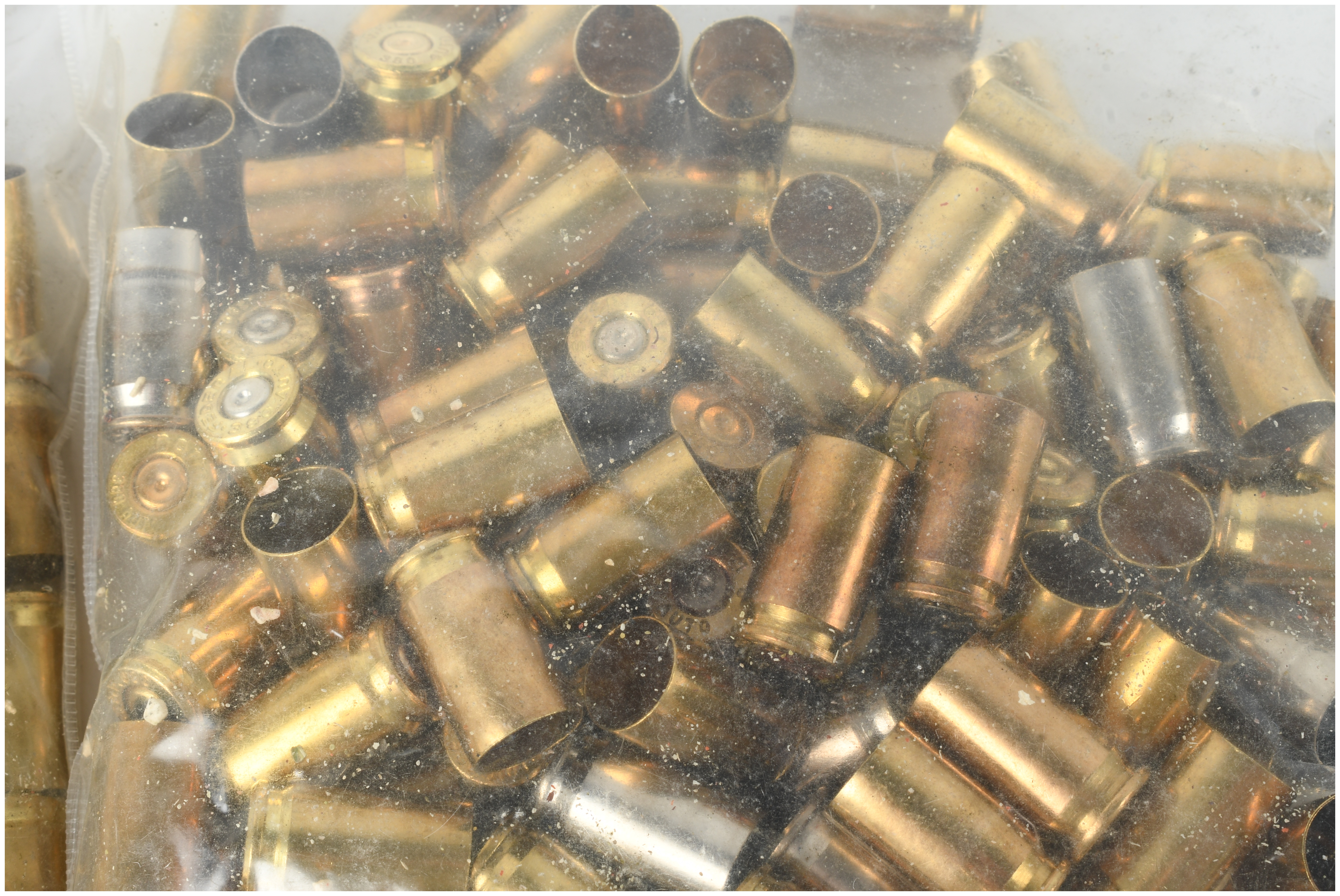200 Pieces of US Reloading Supply Once Fired 380 Auto Brass Casings
