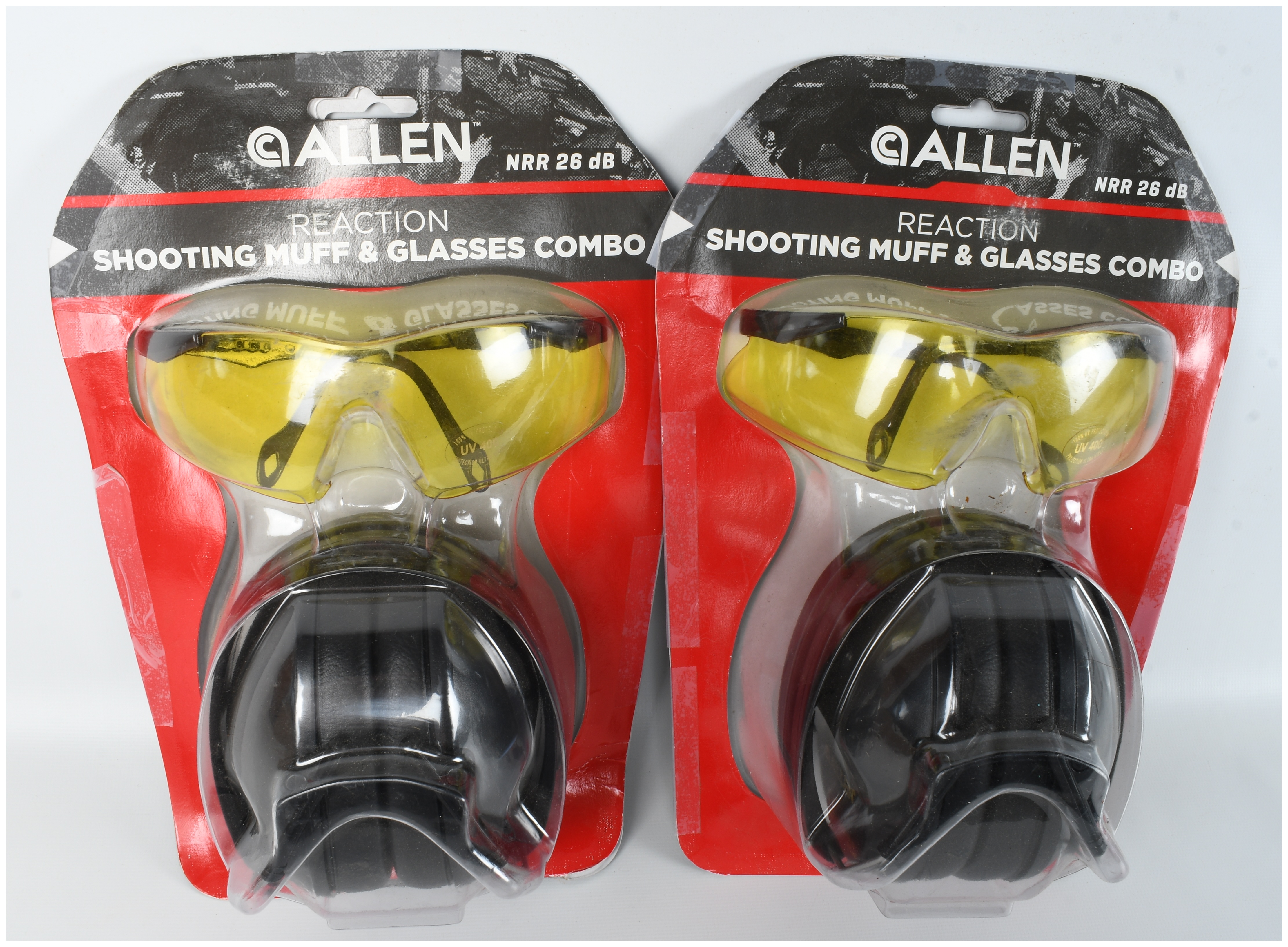 A Pair of Allen Reaction Shooting Muff and Glasses Combos