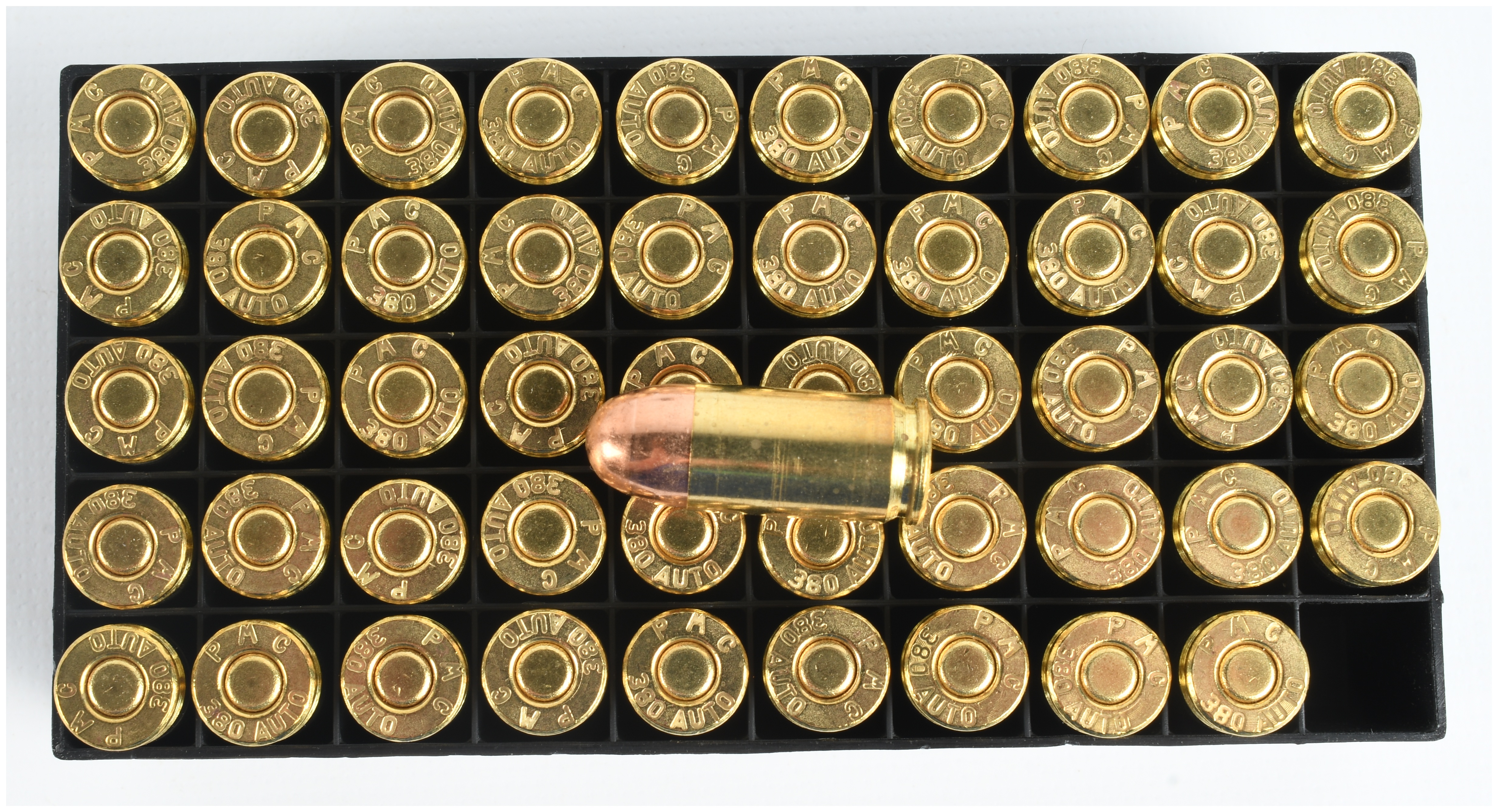 A Lot of 100 Rounds of PMC Bronze .380 Auto Ammunition