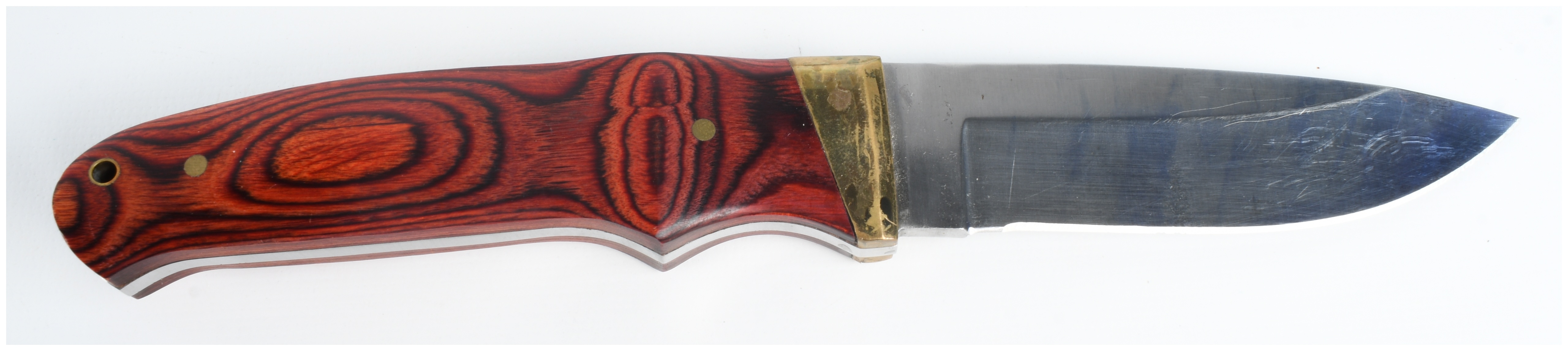 Two Stainless Steel Hunting Knives including Gut-Hook Skinner and Drop-Point Hunter