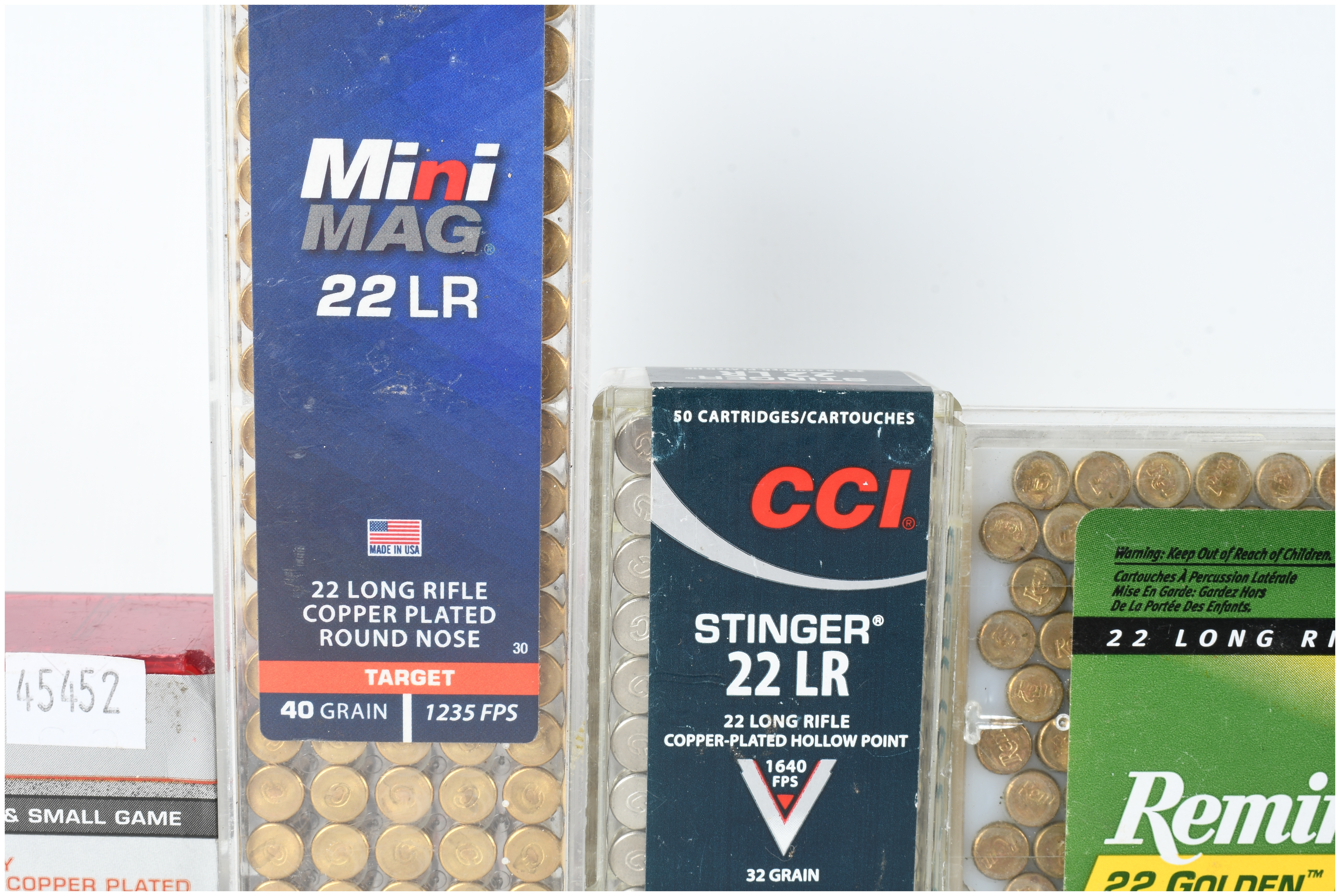 A Lot of 341 Rounds of Assorted .22 Long Rifle Rimfire Ammunition