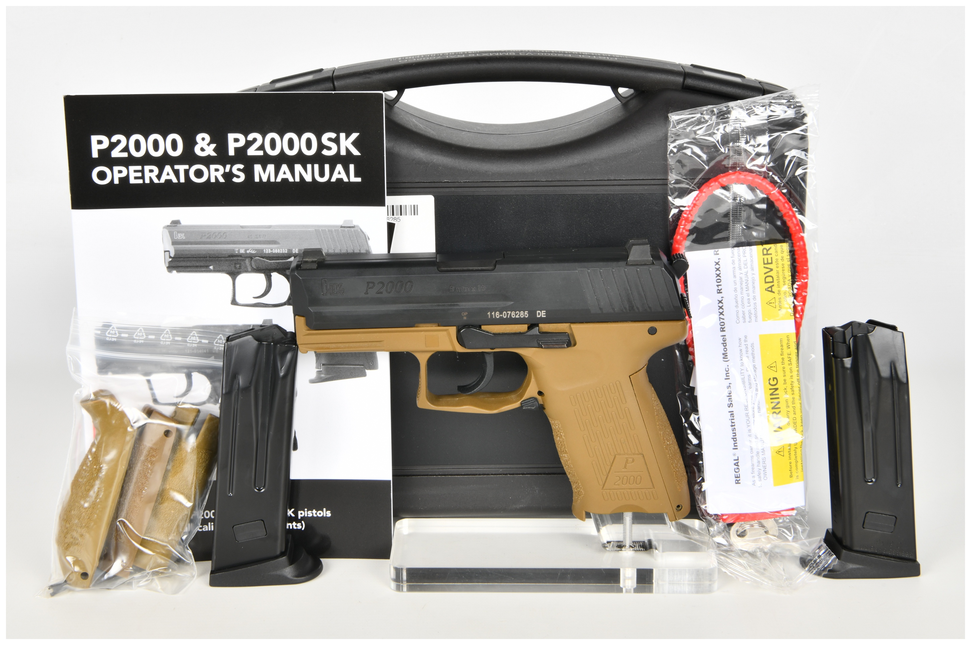 Heckler & Koch P2000 V3 Semi-Automatic Pistol 9mm with 3.66 Inch Barrel