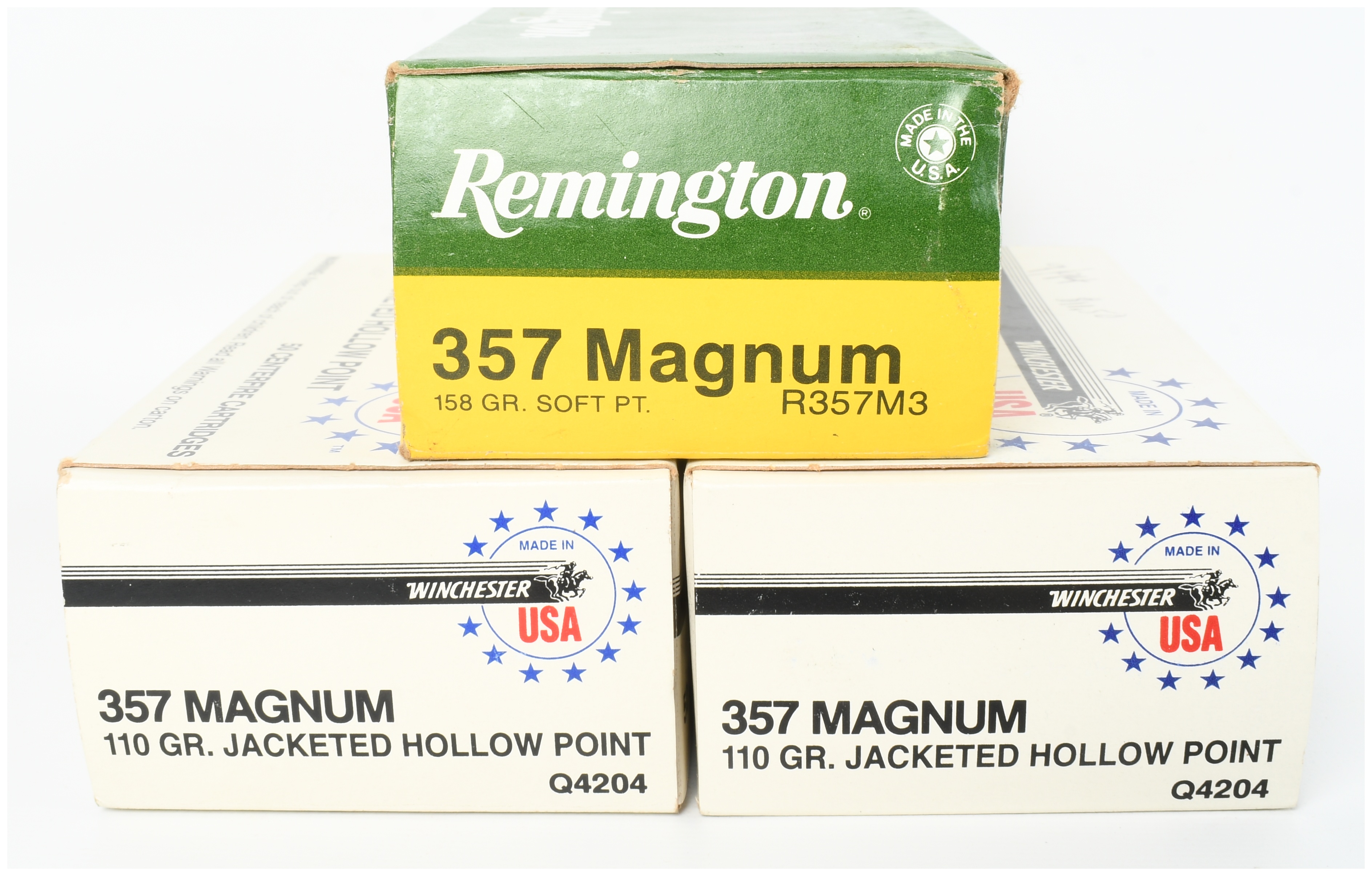 A Lot of 150 Remington and Winchester .357 Magnum Cartridges