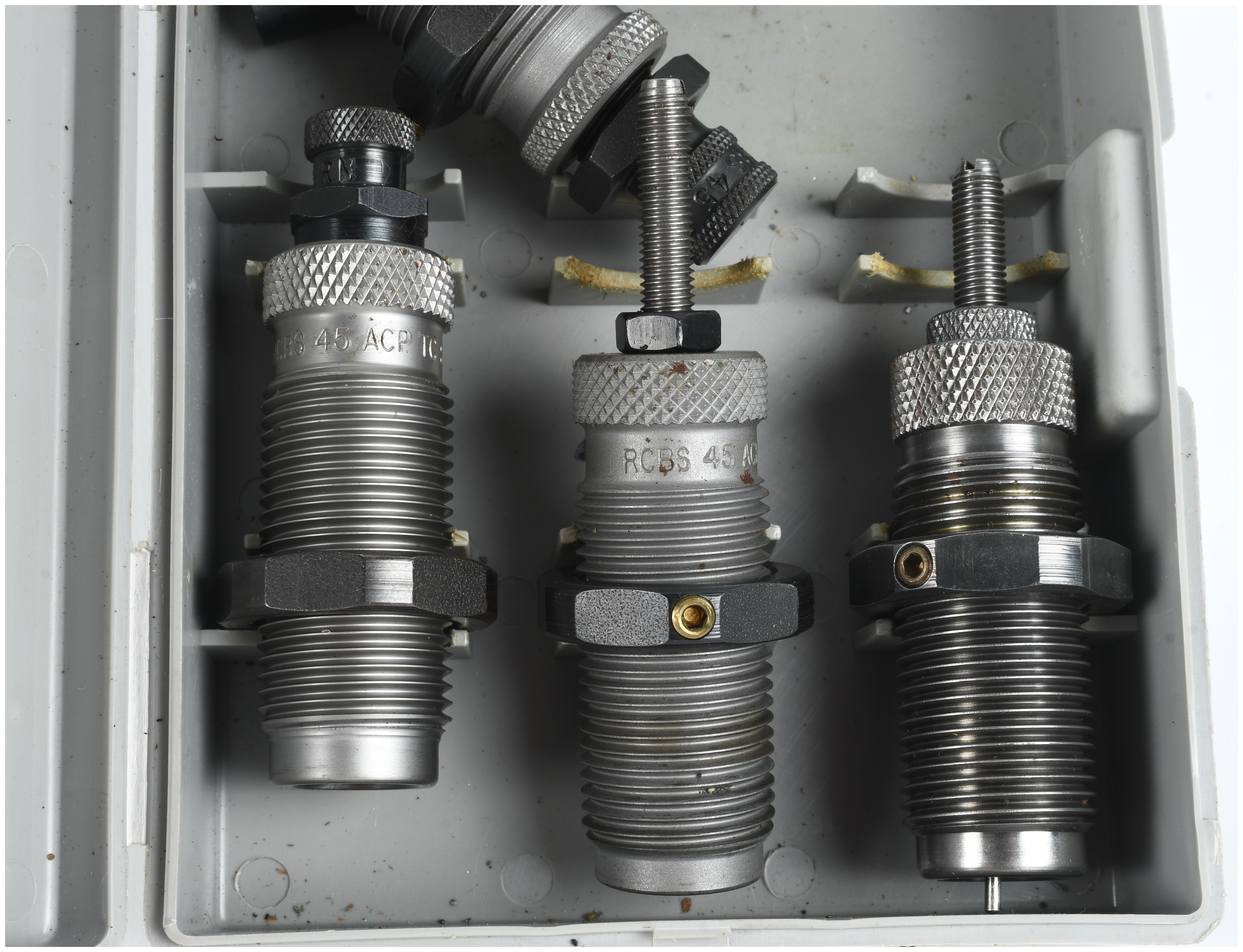 One RCBS 3-Die Carbide Taper Crimp Set for .45 ACP/AR/GAP