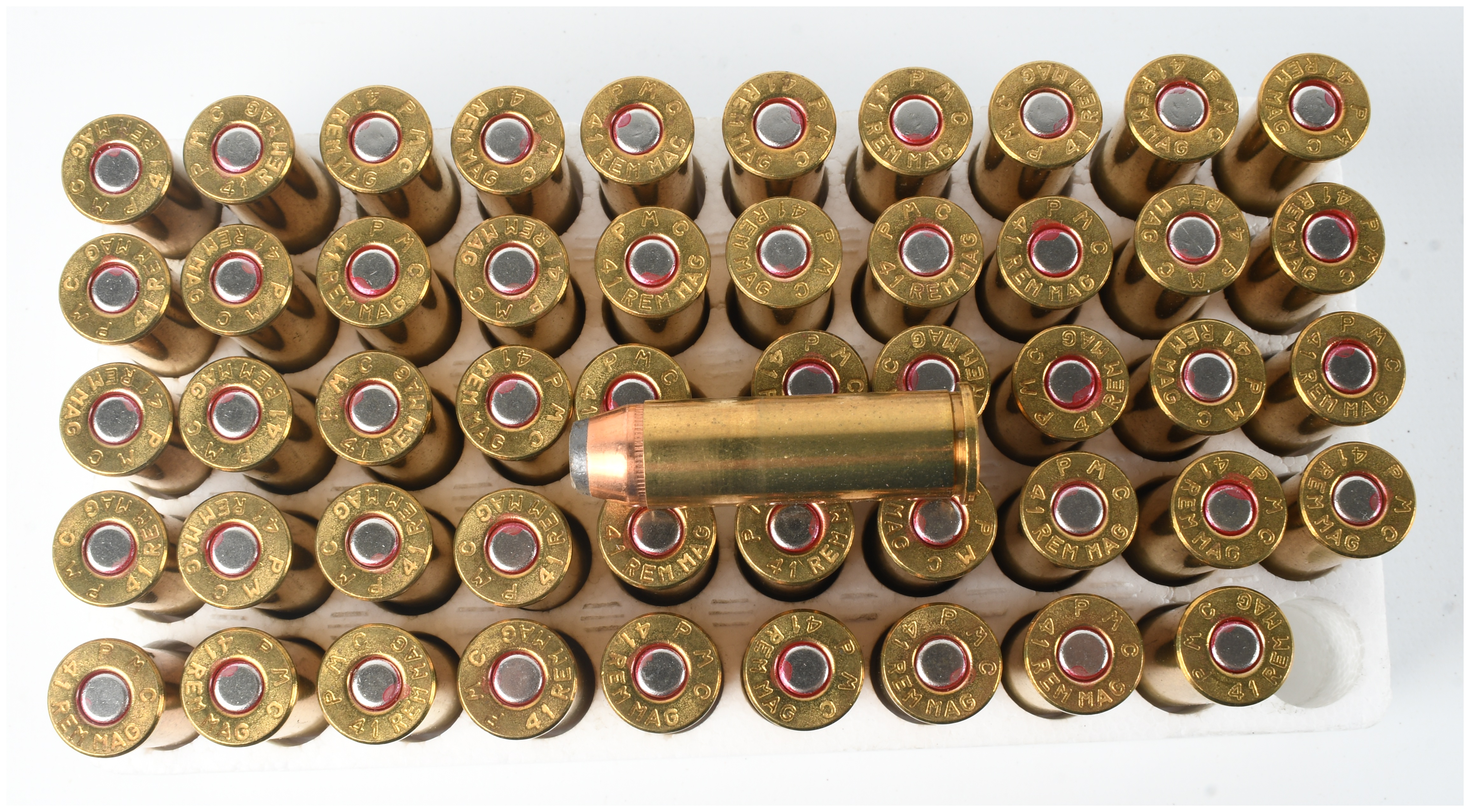 A Lot of 100 Rounds of PMC .41 Remington Magnum Ammunition