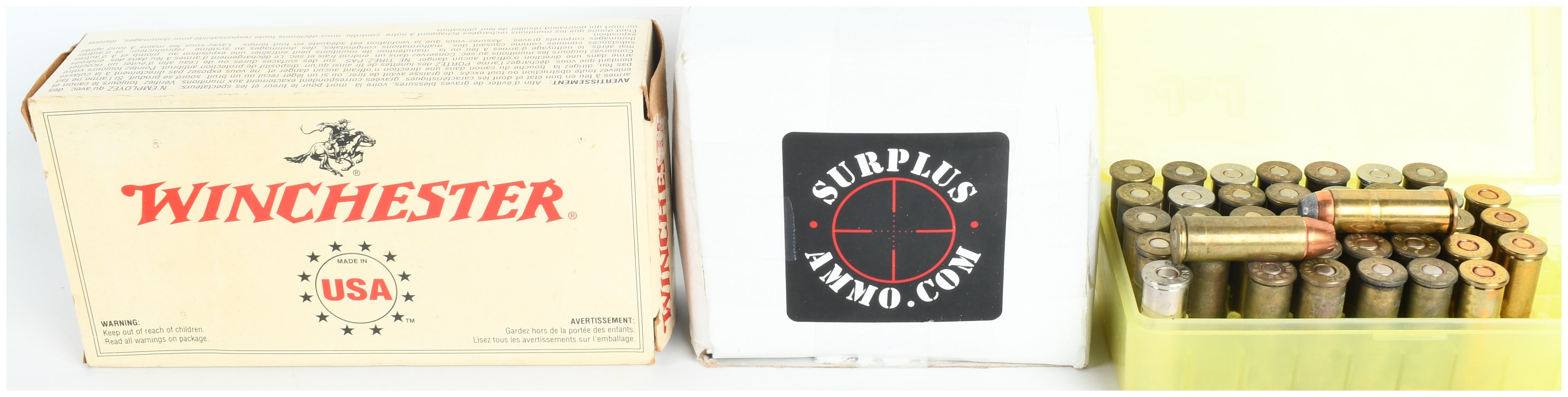 A Lot of 139 Rounds of Winchester and Mixed .44 Remington Magnum Ammunition