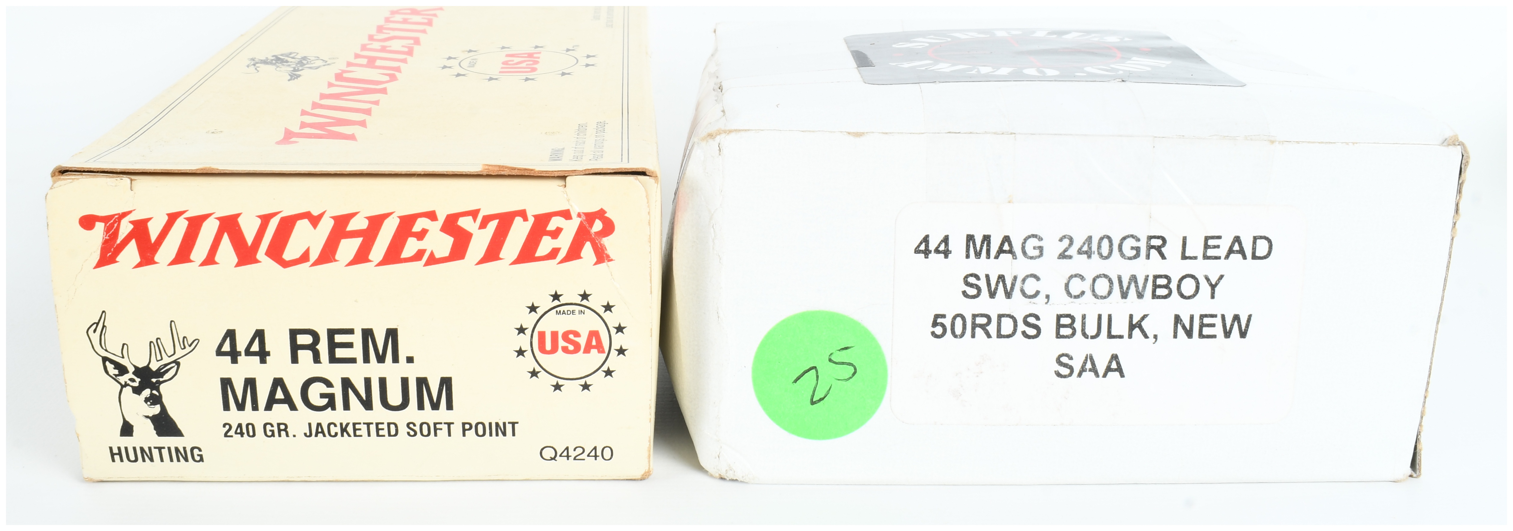 A Lot of 139 Rounds of Winchester and Mixed .44 Remington Magnum Ammunition