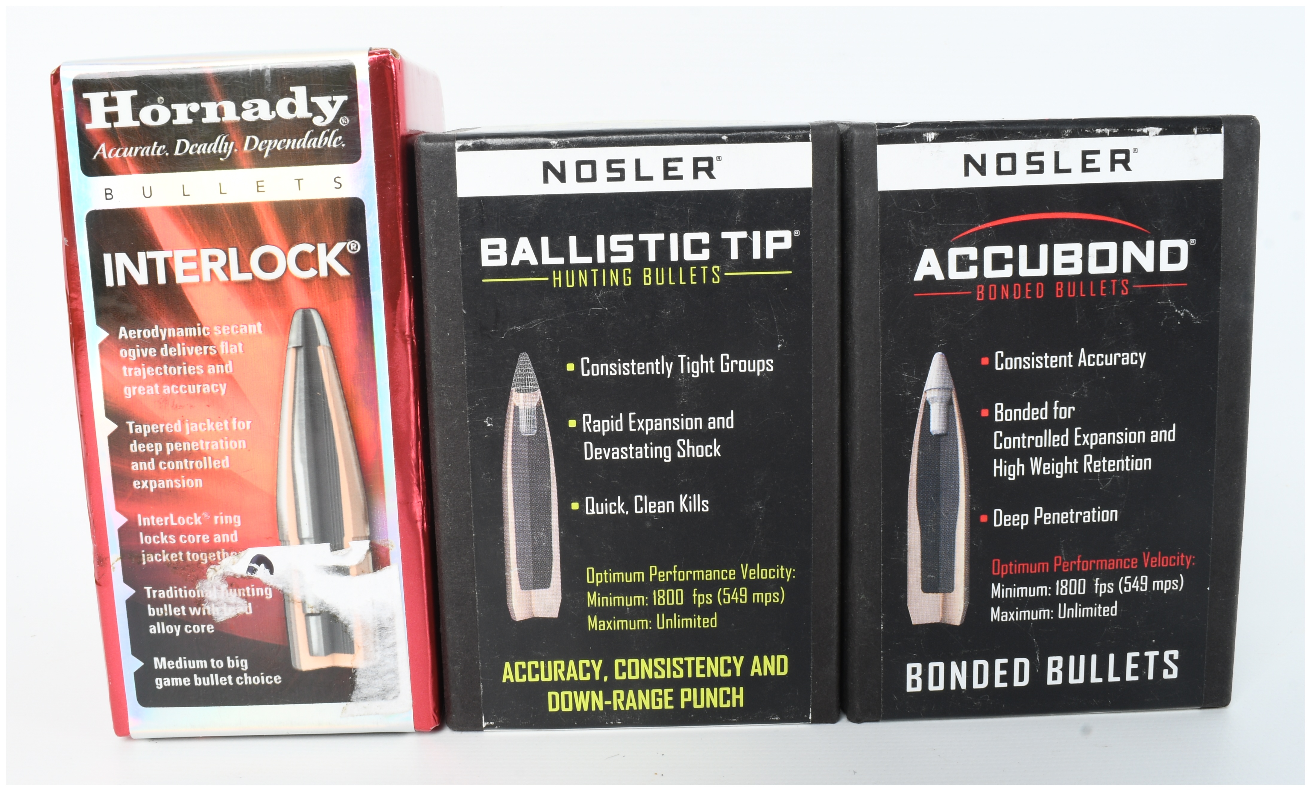 A Lot of 200 Nosler and Hornady 7mm Caliber Reloading Bullet Projectiles
