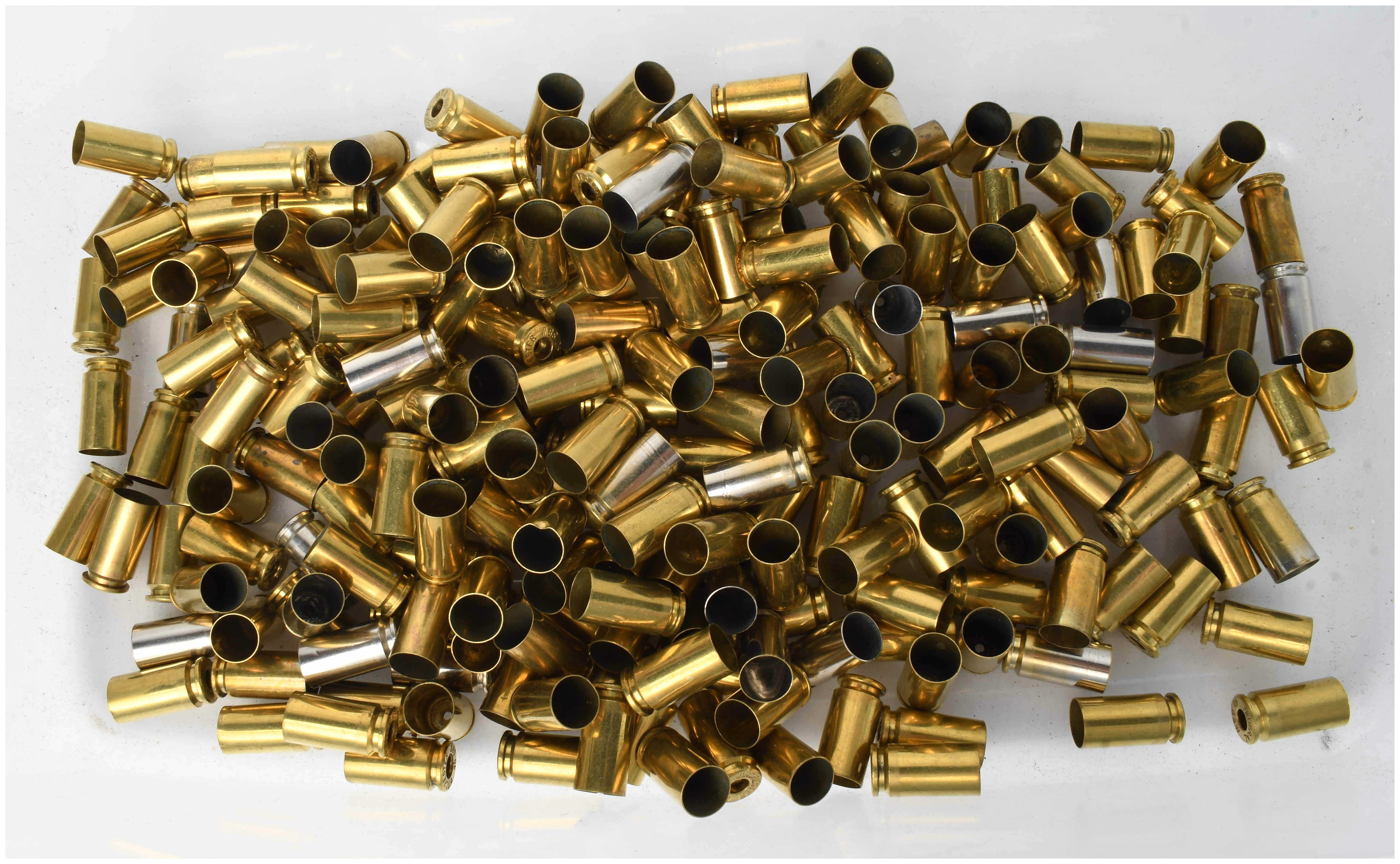 171 Winchester .40 S&W Once-Fired Brass and Nickel-Plated Casings
