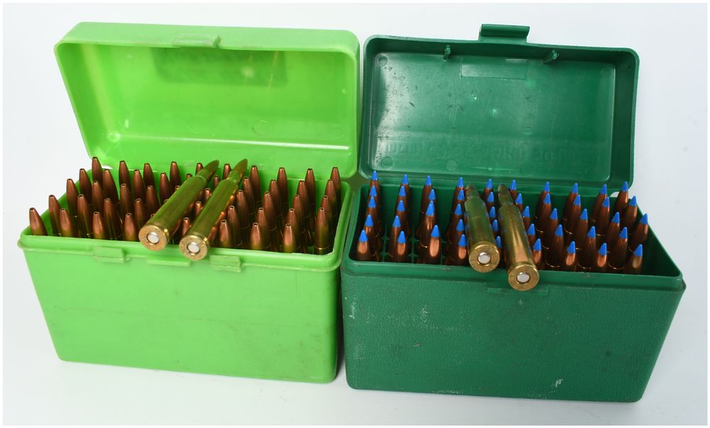 Lot 484: A Lot of 101 Rounds of Winchester-Western .25-06 Remington Rifle Ammunition