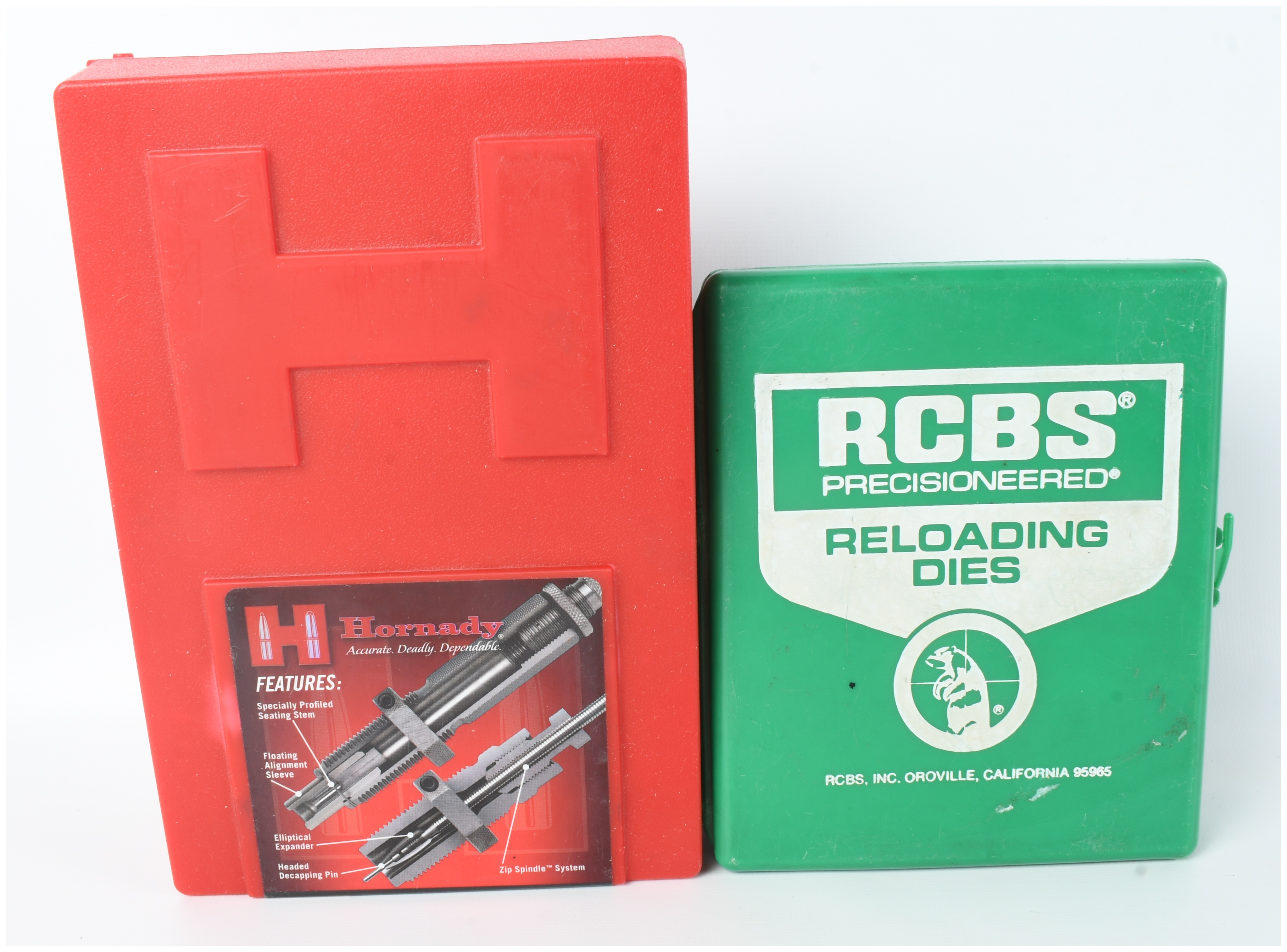 Two Handgun Reloading Die Sets Including Hornady and RCBS