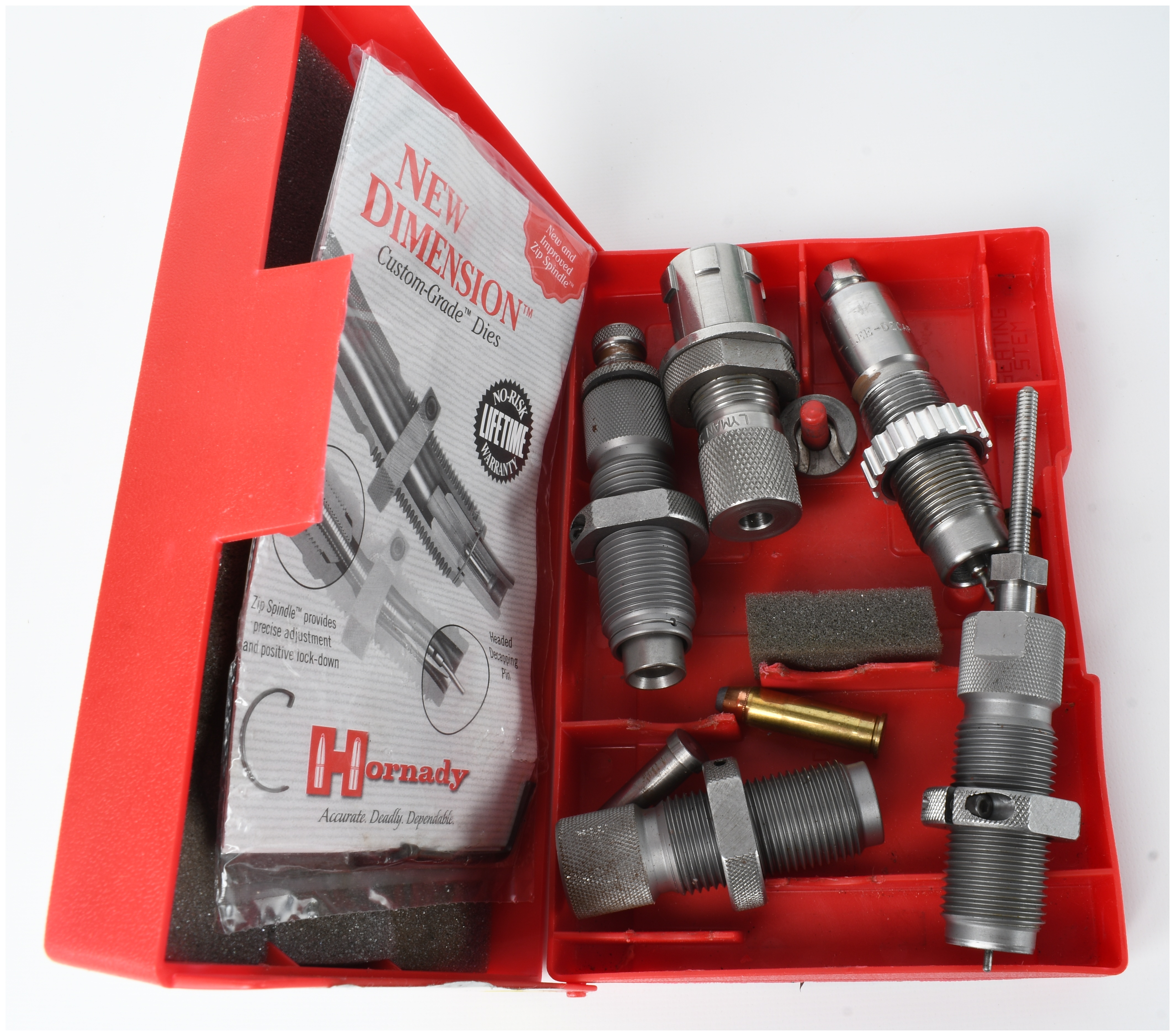 Two Handgun Reloading Die Sets Including Hornady and RCBS