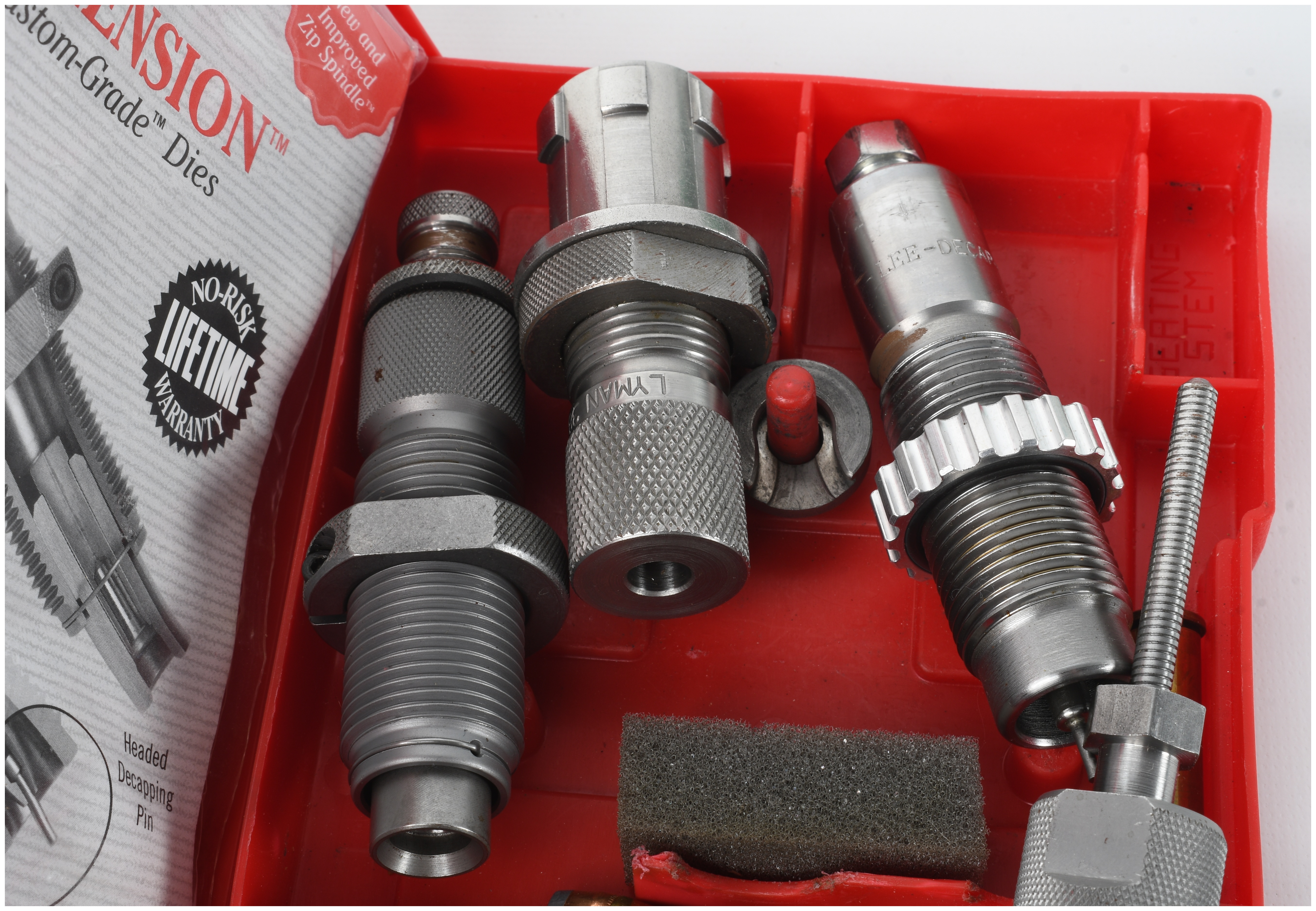Two Handgun Reloading Die Sets Including Hornady and RCBS