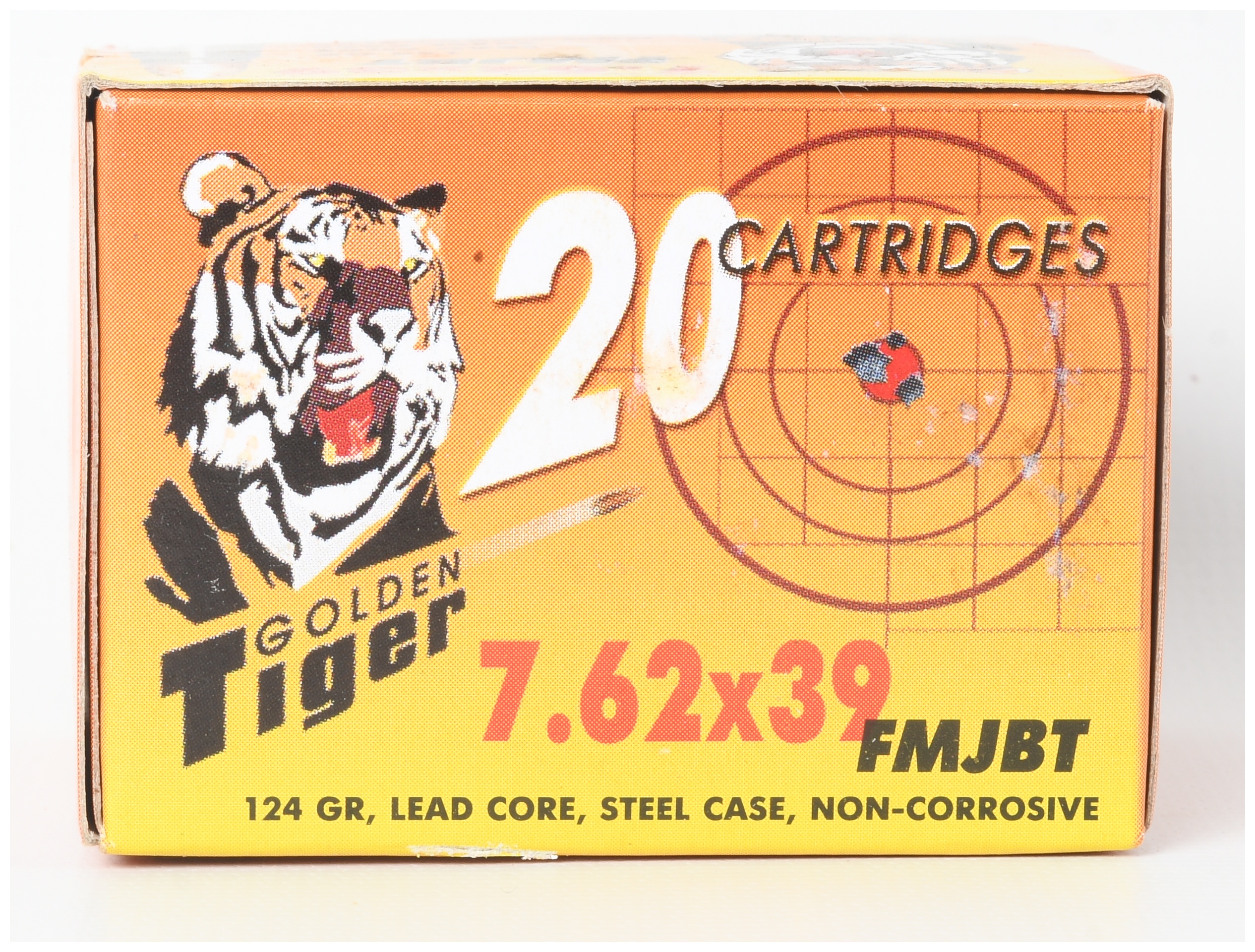 A Lot of 100 Rounds of Golden Tiger 7.62x39mm FMJBT Ammunition