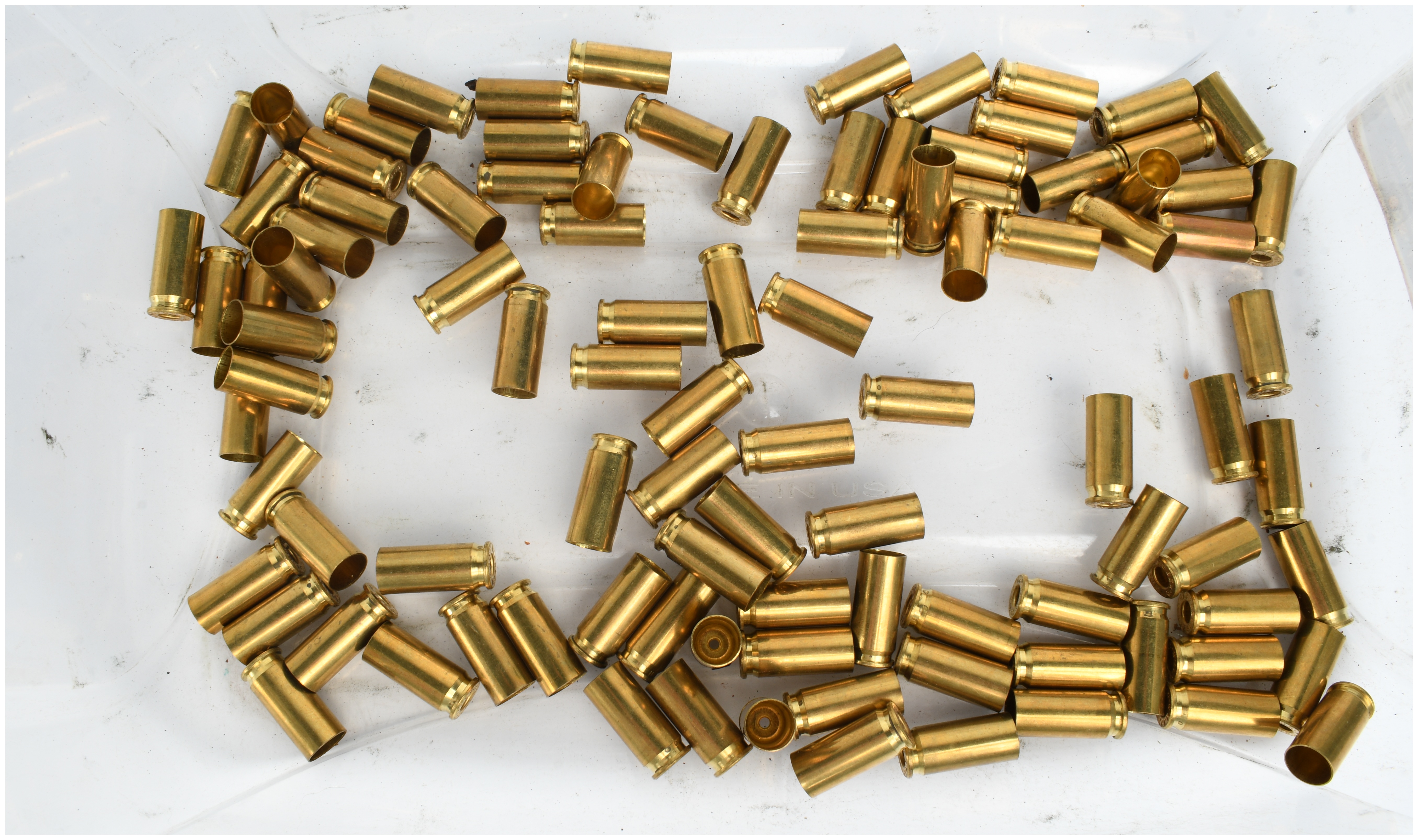 A Collection of 100 Starline .38 Super Comp Auto Brass Cartridge Casings