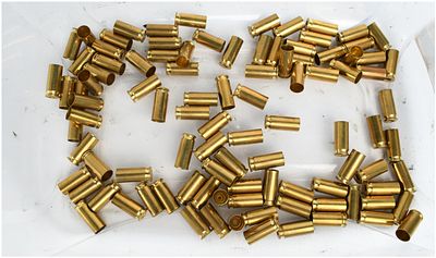 A Collection of 100 Starline .38 Super Comp Auto Brass Cartridge Casings. A collection of 100 