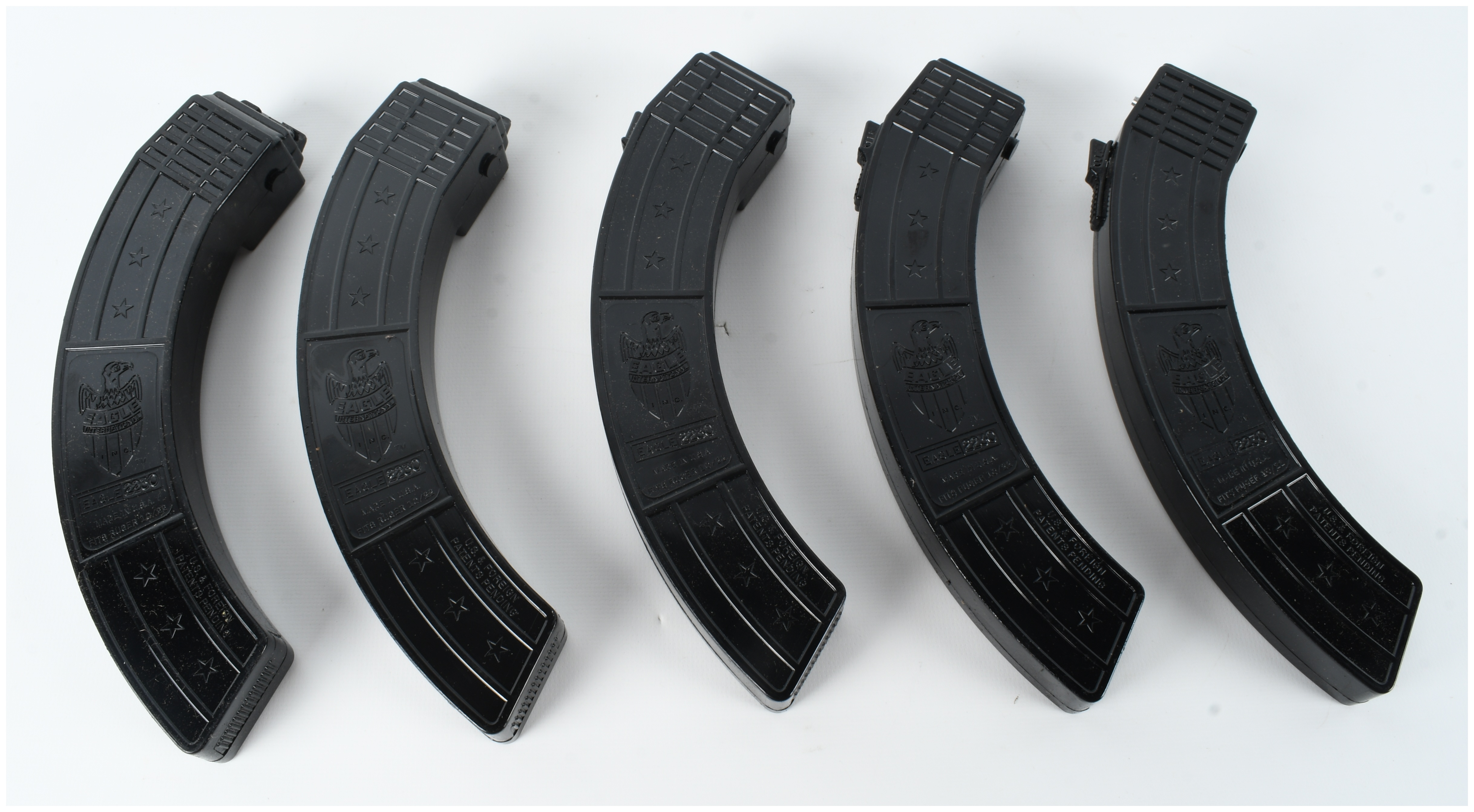 A Collection of 5 Eagle International Model 2230 Magazines for Ruger 10/22 .22 LR