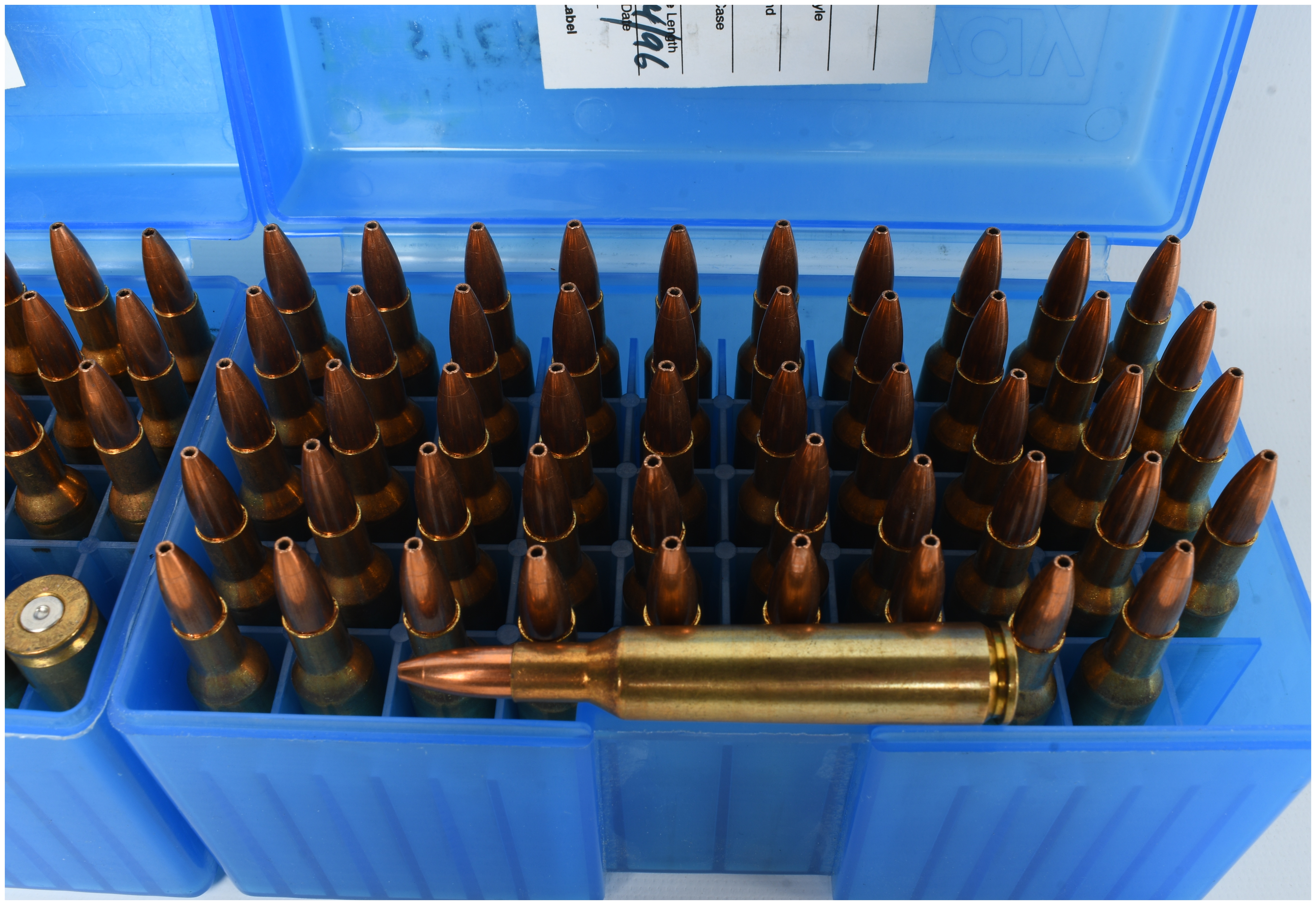 A Lot of 83 Cartridges and 14 Empty Casings of Remington and Winchester 6mm Remington Ammunition