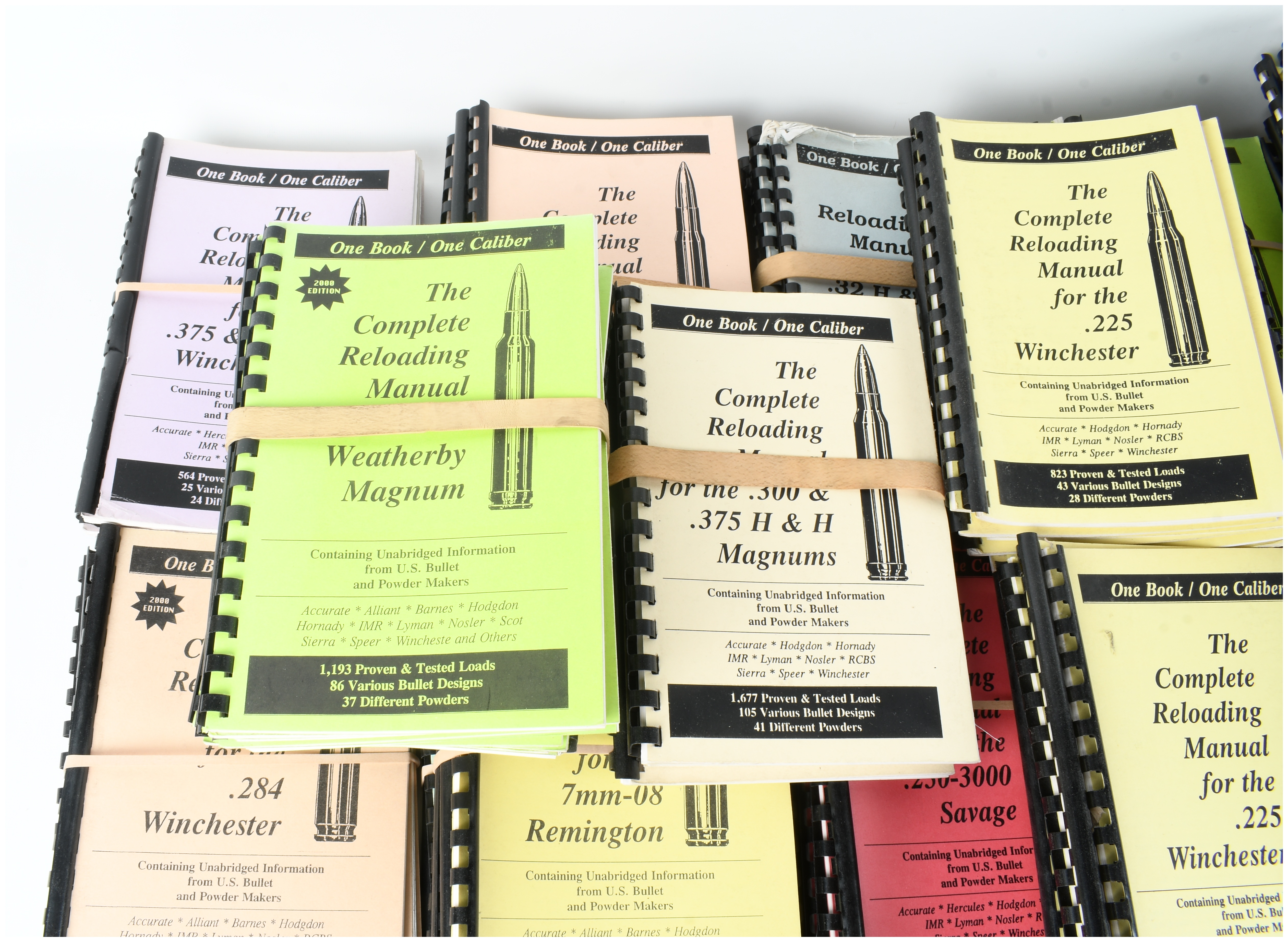 Loadbooks USA. One Book / One Caliber Series: Complete Reloading Manuals. ca. 2000.