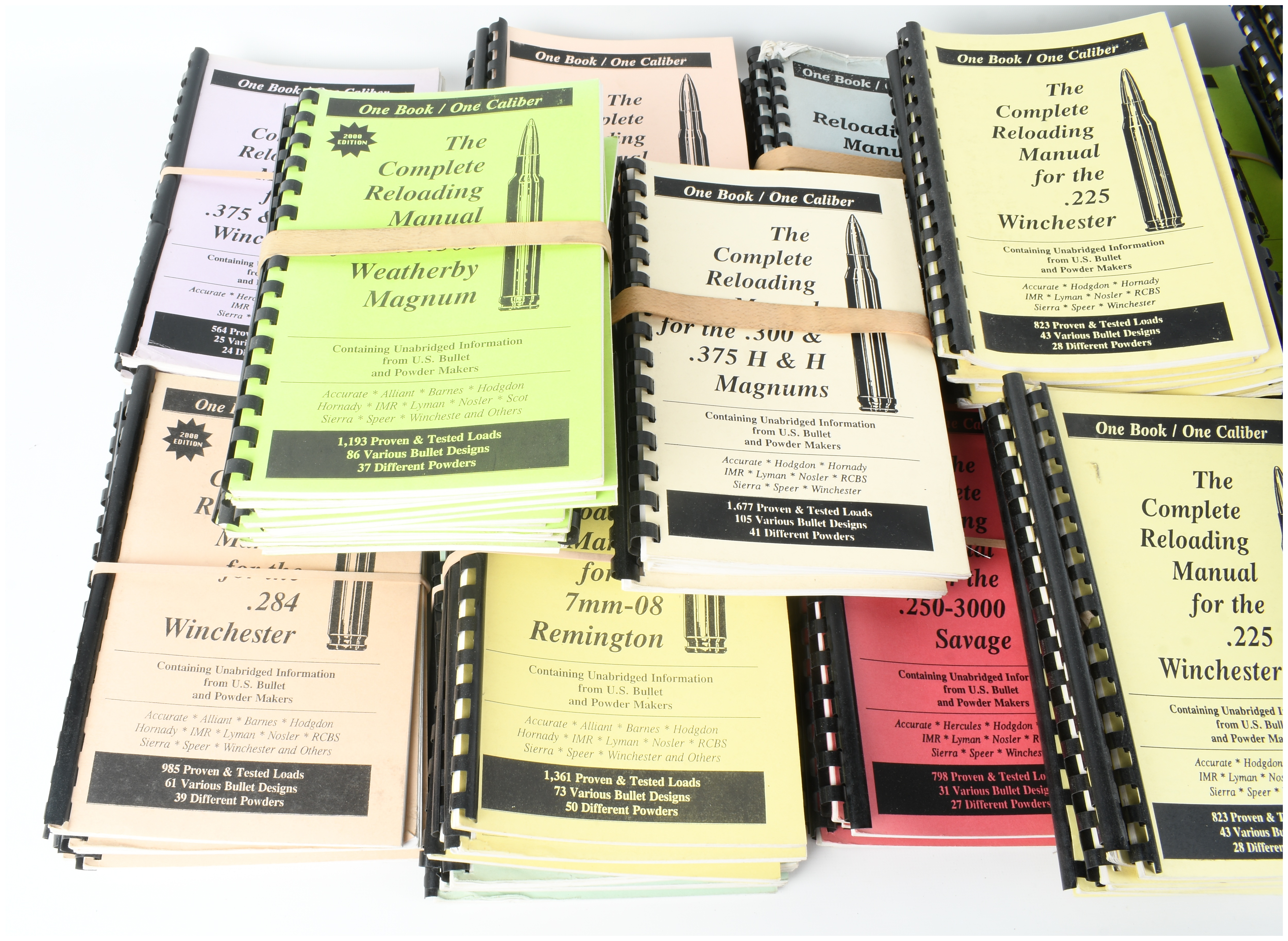 Loadbooks USA. One Book / One Caliber Series: Complete Reloading Manuals. ca. 2000.