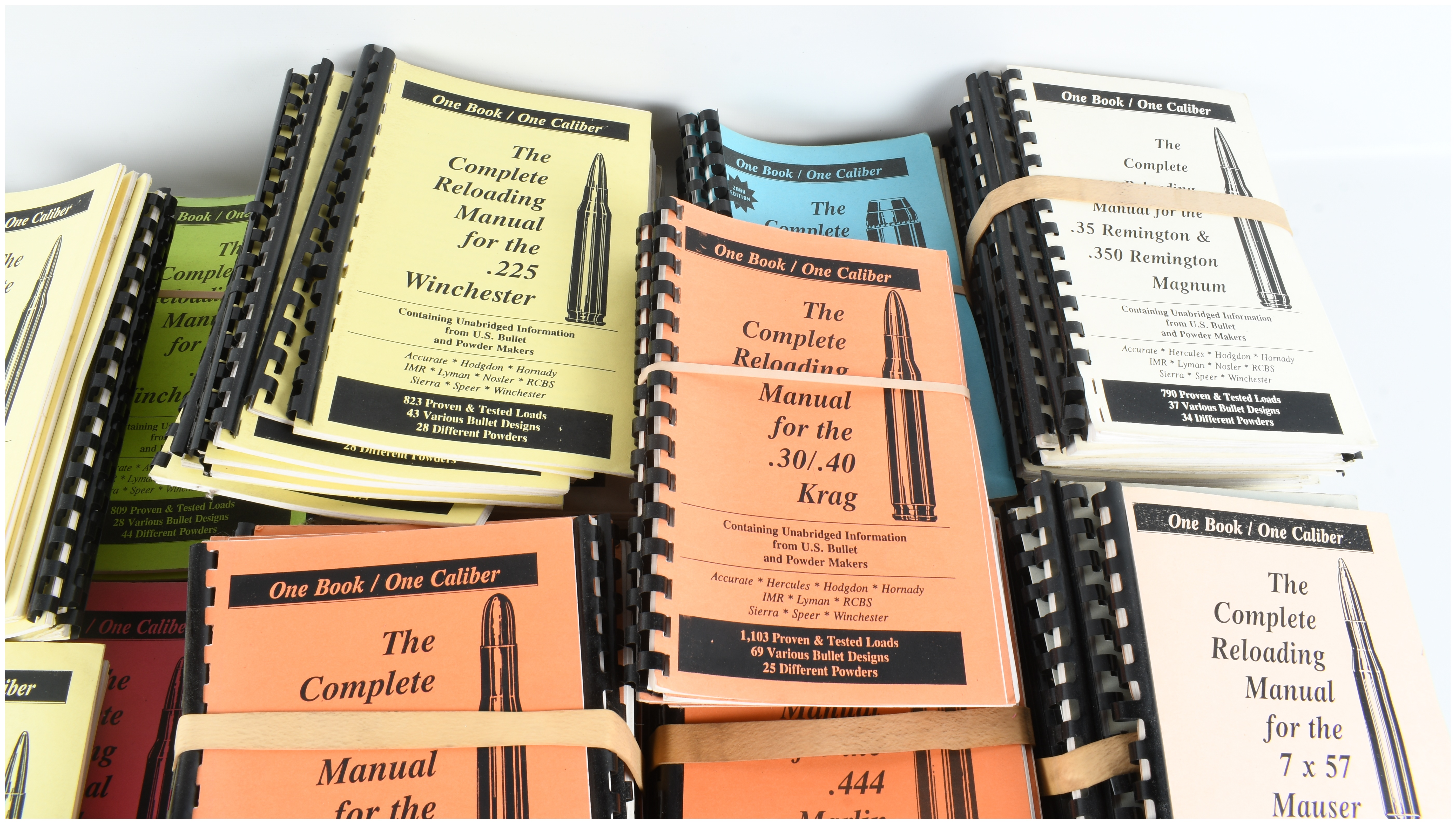 Loadbooks USA. One Book / One Caliber Series: Complete Reloading Manuals. ca. 2000.