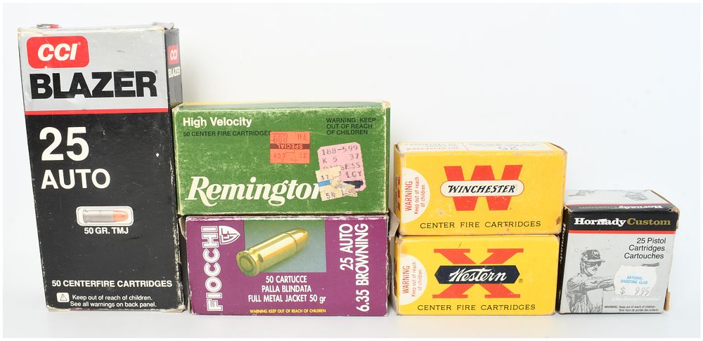 Lot 517: A Lot of 228 Rounds of .25 Auto Ammunition