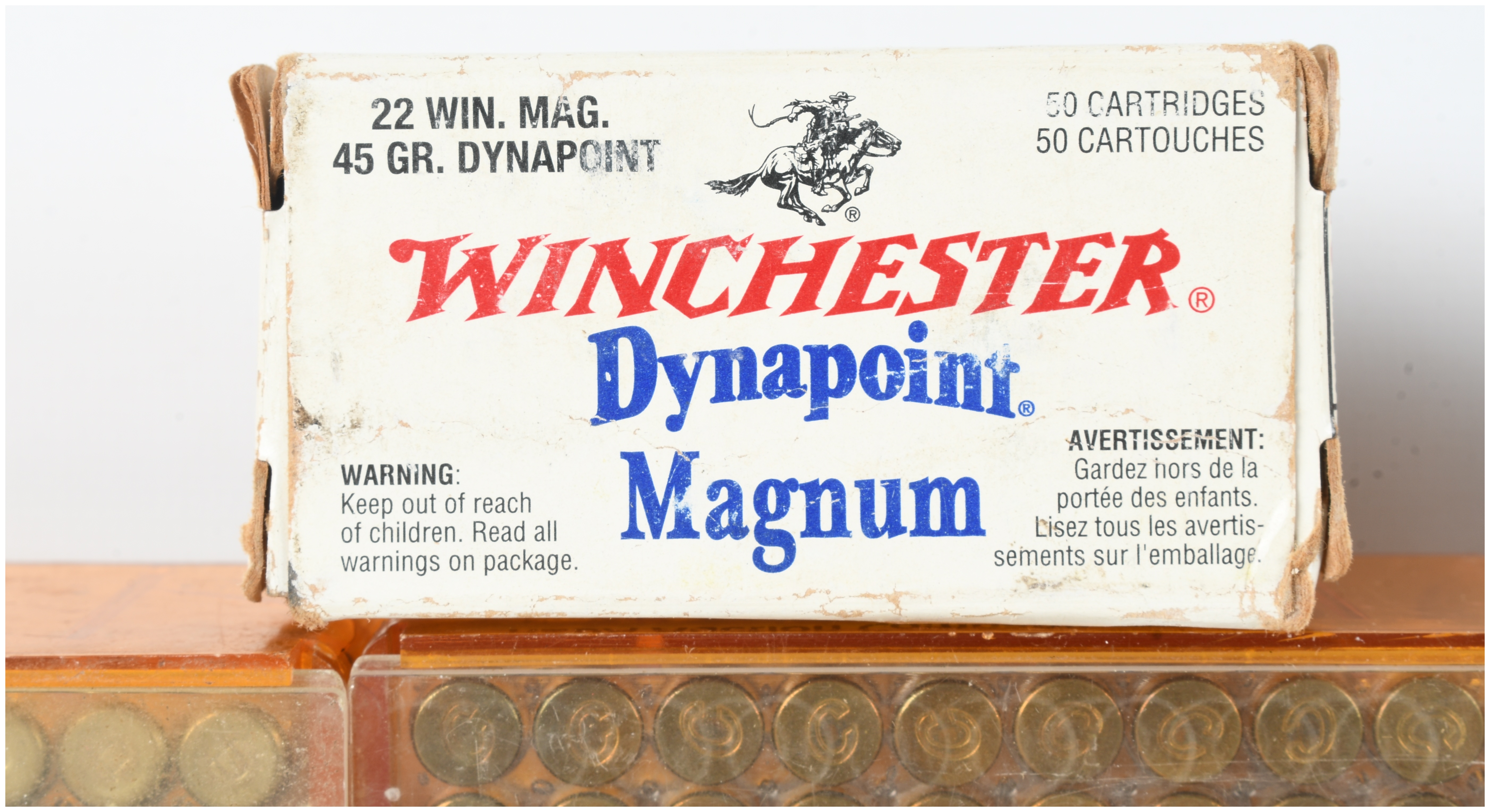 A Lot of 325 Rounds of Assorted .22 Caliber Rimfire Ammunition including .22 WMR and .22 WRF