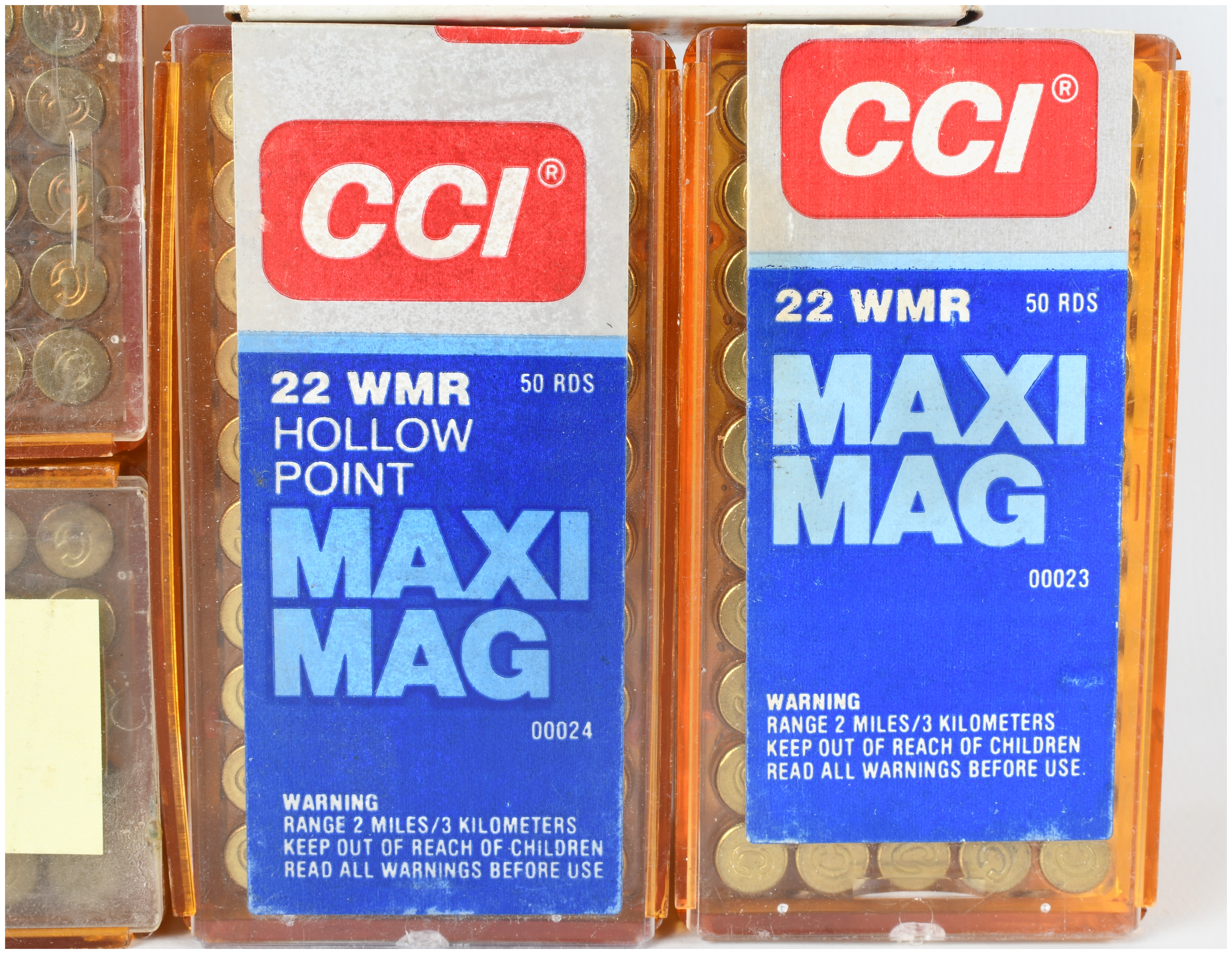 A Lot of 325 Rounds of Assorted .22 Caliber Rimfire Ammunition including .22 WMR and .22 WRF