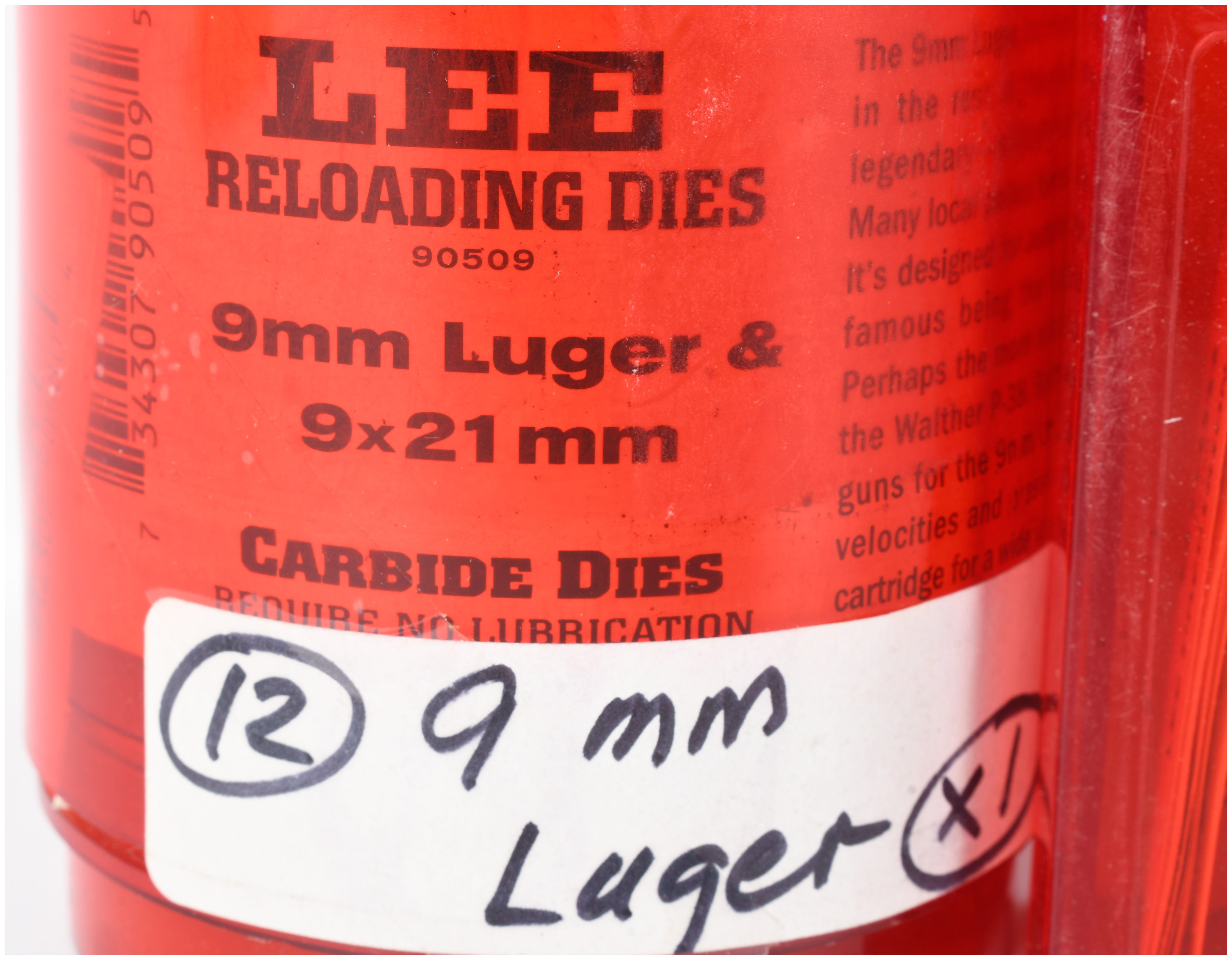 Two Lee Precision 9mm Die Sets