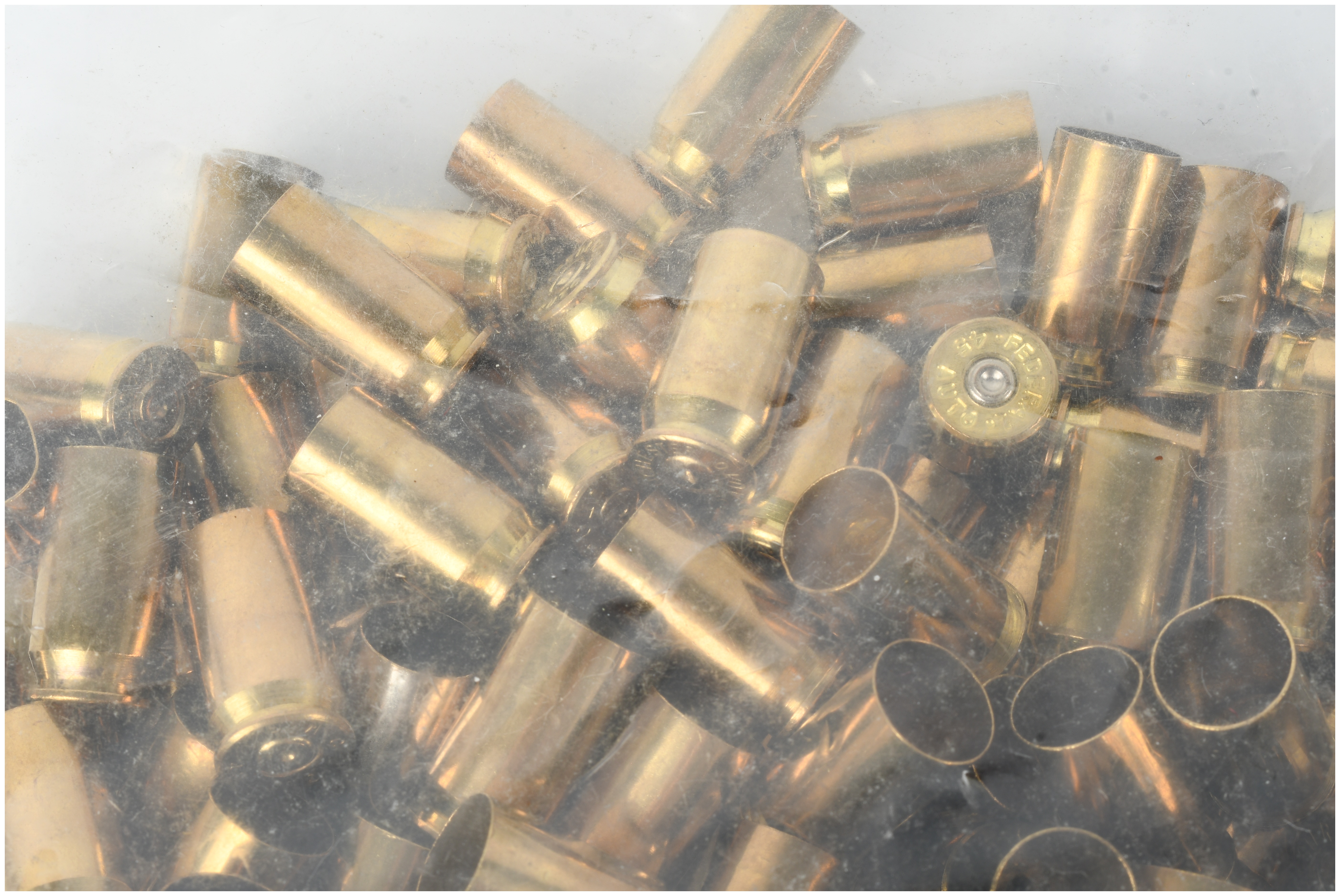 A Collection of 300 US Reloading Supply .45 ACP and .44 Special Once Fired Brass Casings