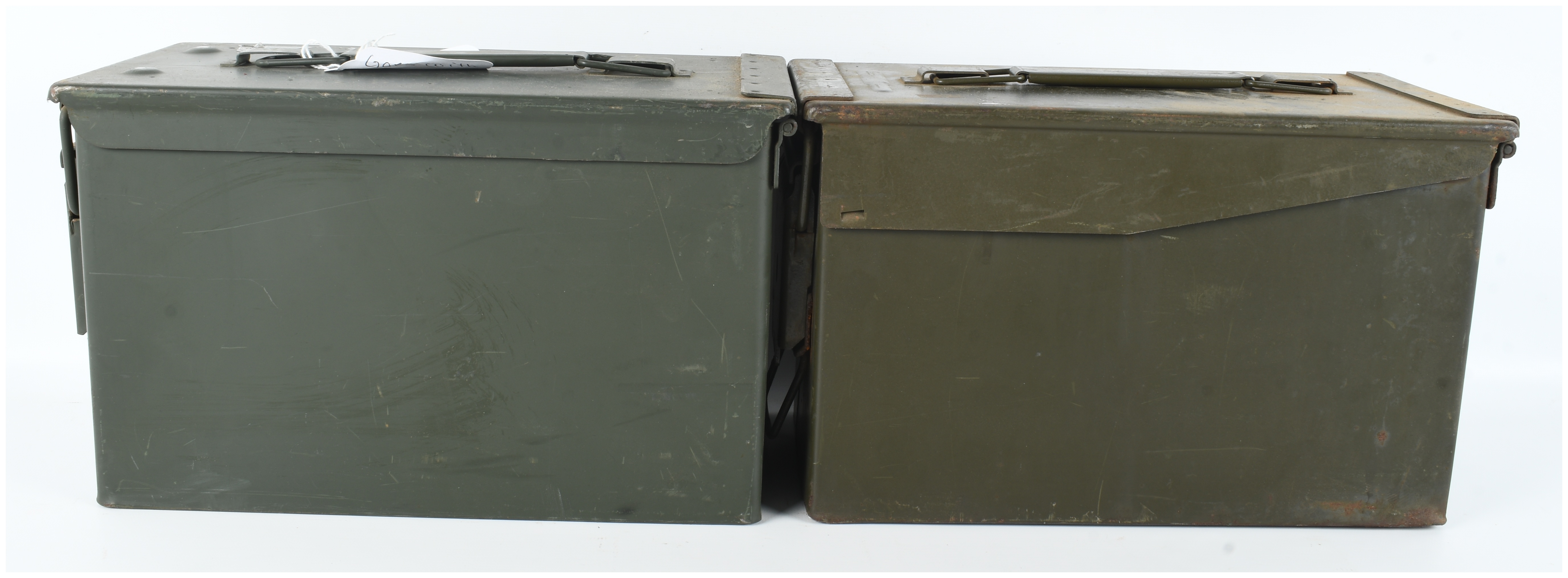 A Pair of US Military M2A1 Steel Ammunition Cans